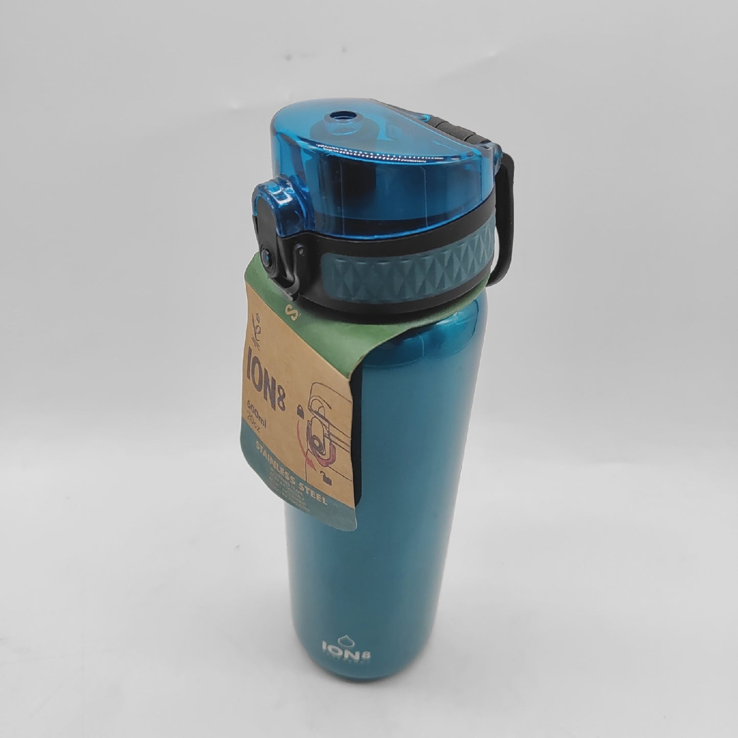 Ion8 Auslaufsichere Schlanke Trinkflasche Edelstahl 600ml 20oz Türkis Running (13,89)