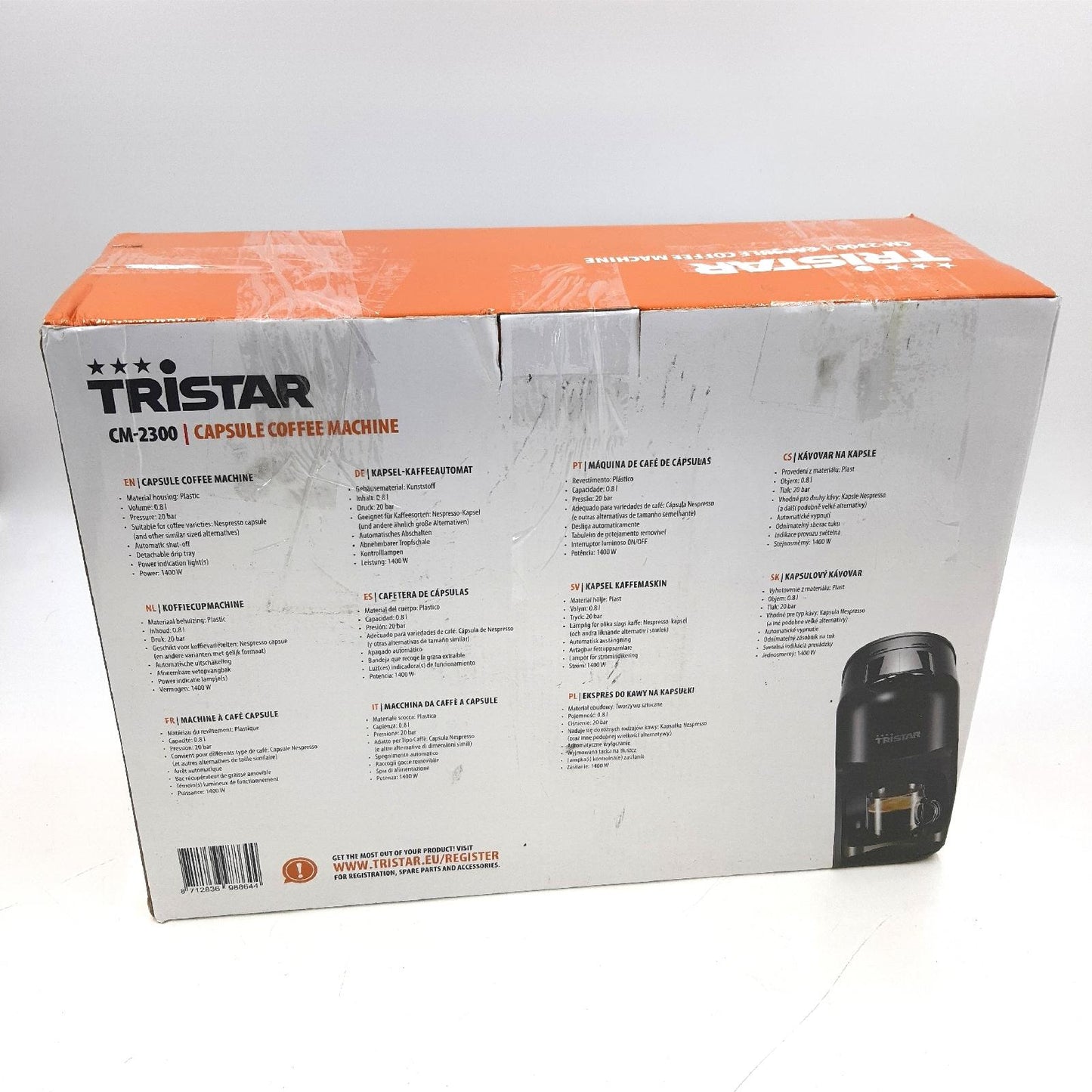 Tristar Kapselkaffeemaschine Haushaltsgeräte kompatibel Nespresso Kapseln