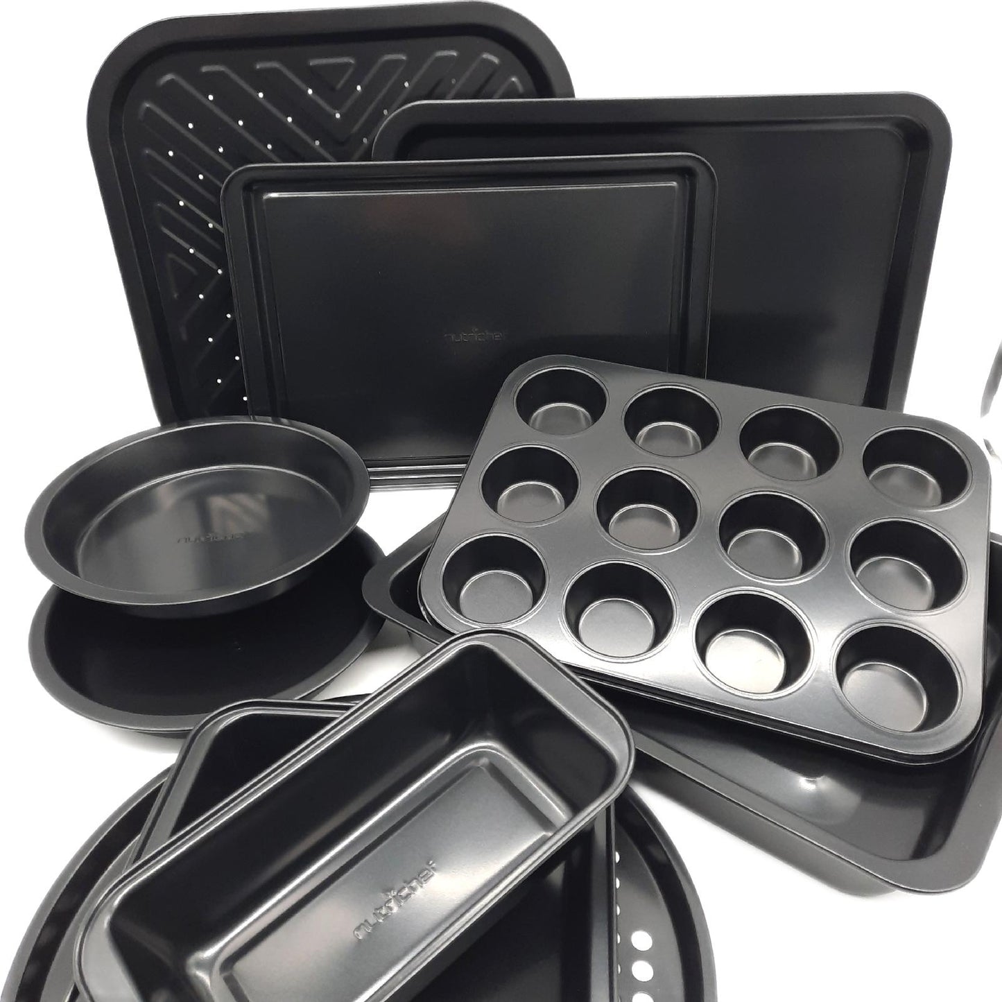Nutrichef Backform Set Küchenzubehör Antihaftbeschichtet Springform langlebig vielseitig BPA