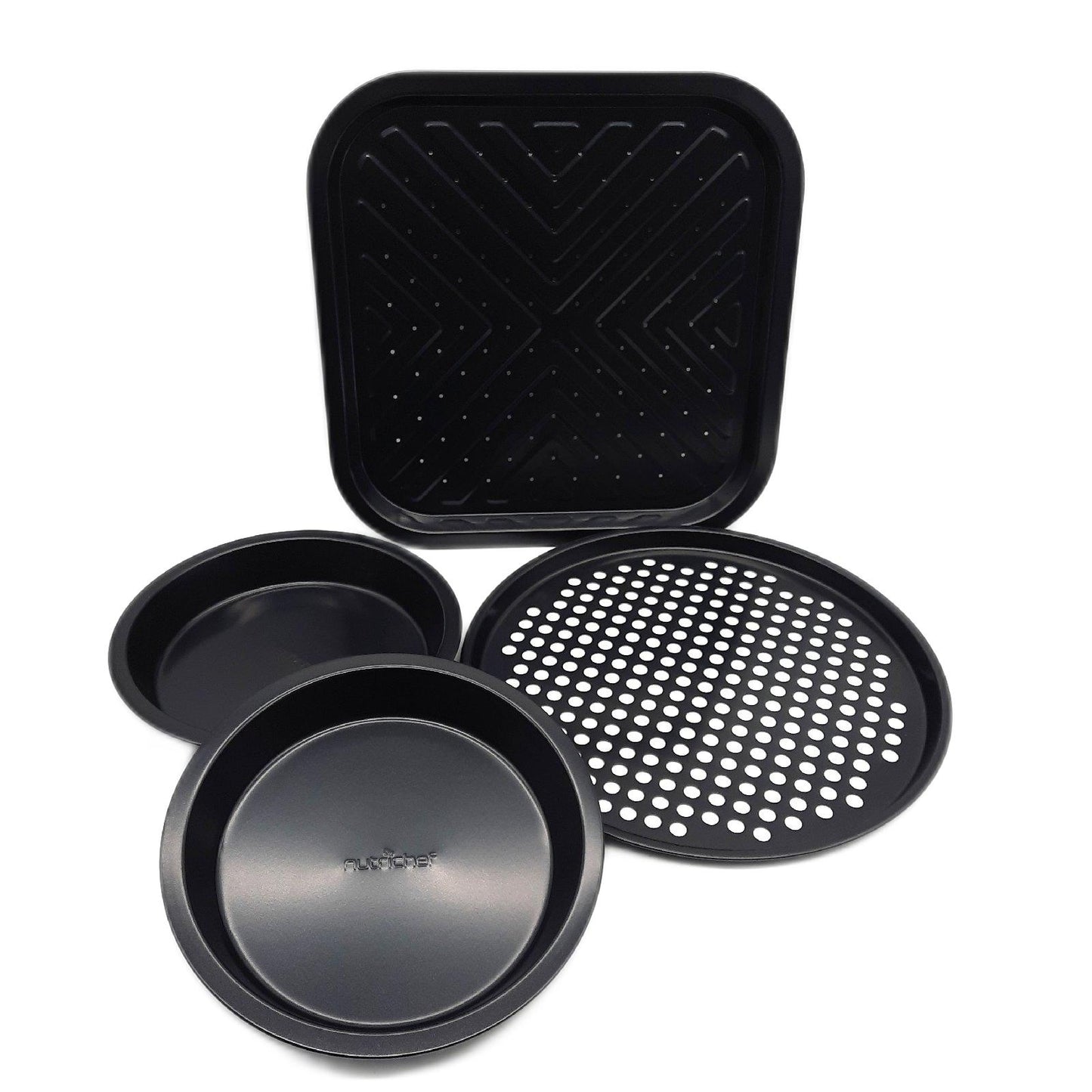 Nutrichef Backform Set Küchenzubehör Antihaftbeschichtet Springform langlebig vielseitig BPA