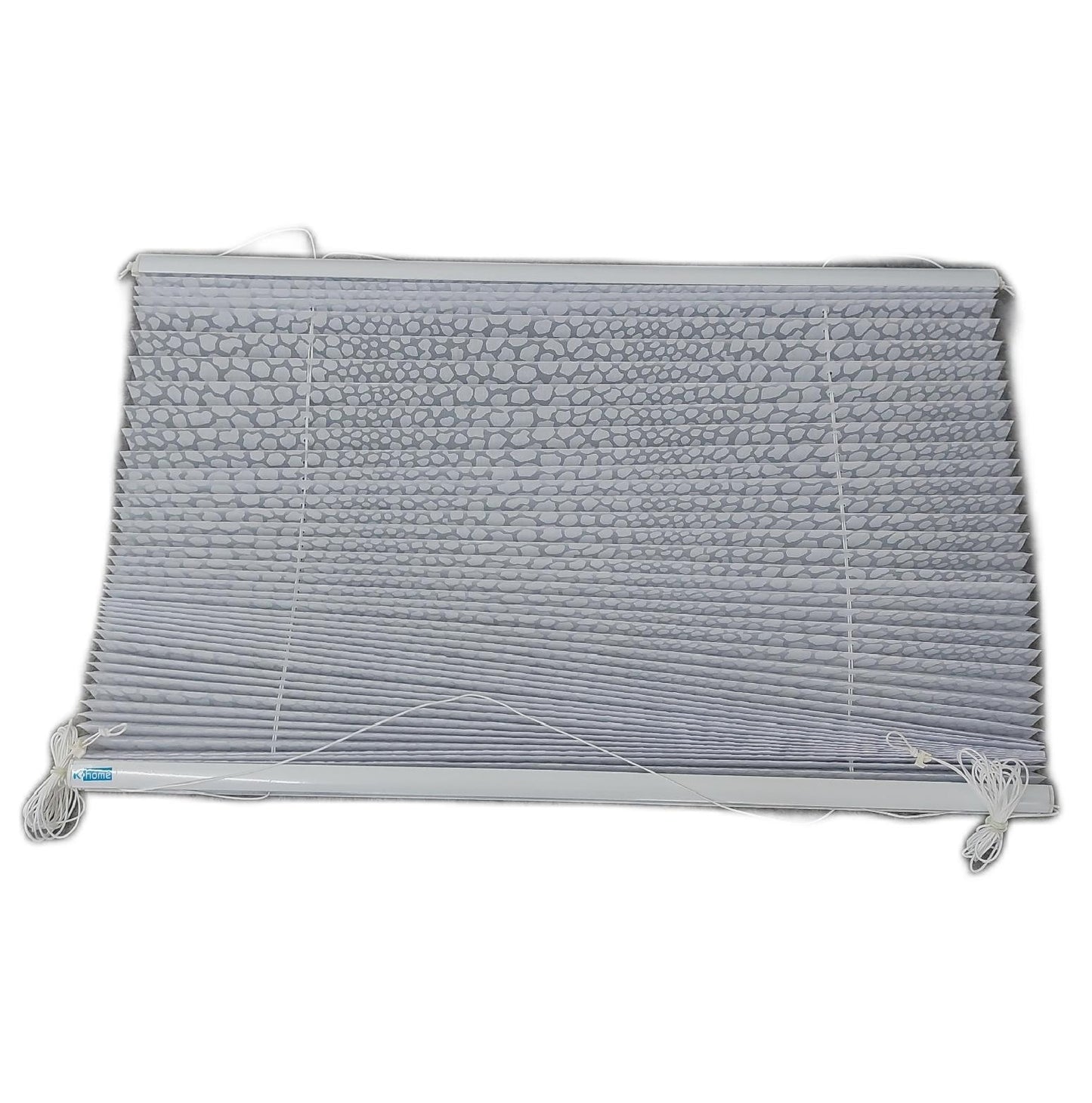 Khome Klemmfix Plissee Gardinen Pisa Ausbrenner Weiß 50 x 130 cm Sichtschutz Fensterdekoration