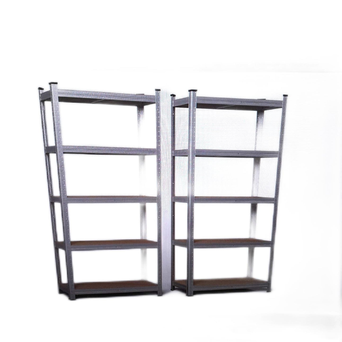 2er-Set Aufbewahrungsregale 70x30x150cm aus verzinktem Stahl bei 5 Home