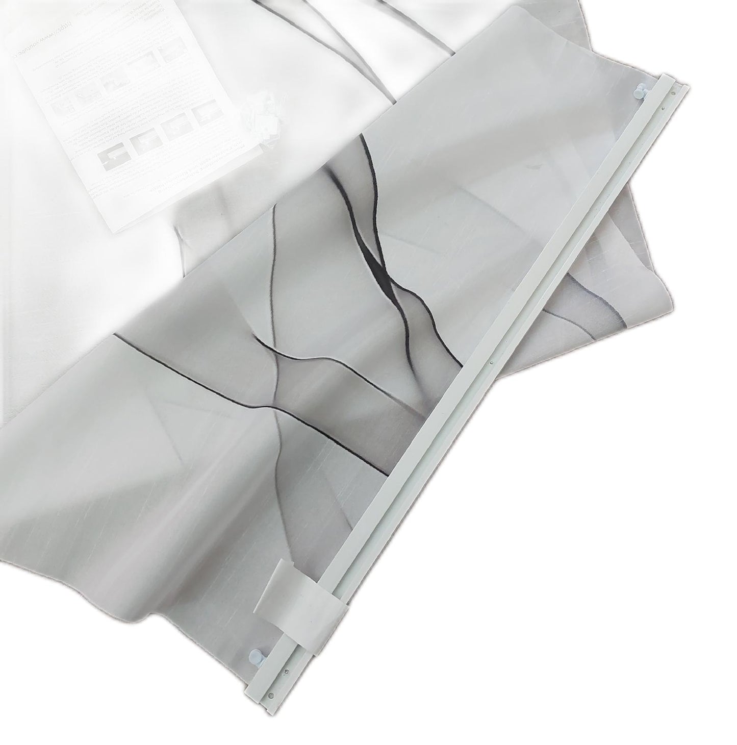 Home fashion Schiebevorhang Vorhänge Edmonton Polyester Grau 245x60 cm stilvoll modern