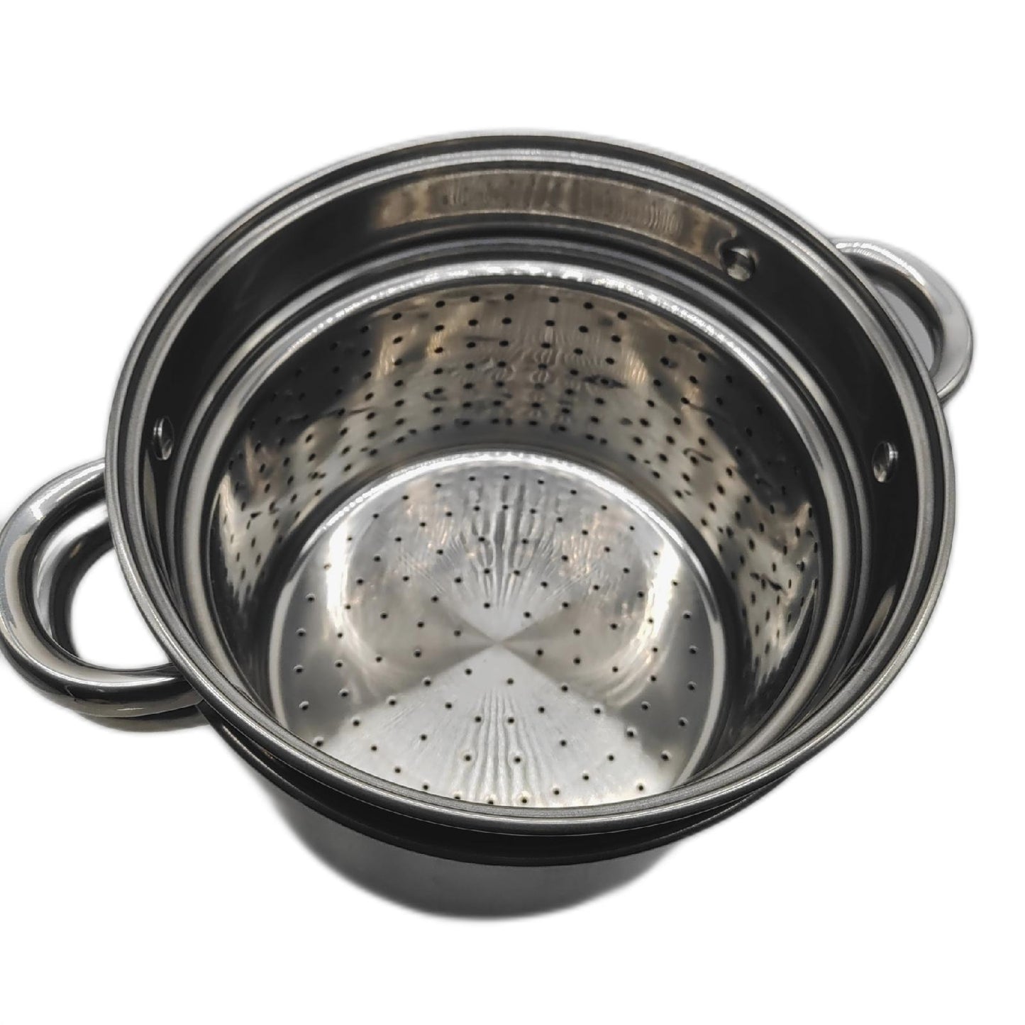 Crealys Schmortopf Kochgeschirr Olymp 8 Liter Edelstahl Glasdeckel robust langlebig