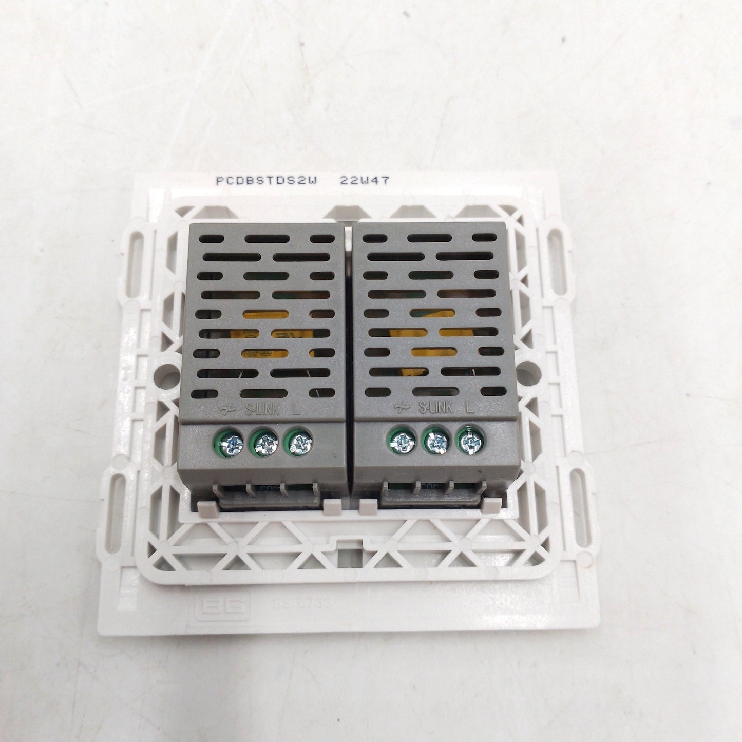 BG Electrical Lichtschalter Doppel Touch Dimmer Licht Steckdose SecondarySlave 2 Wege Bedienung