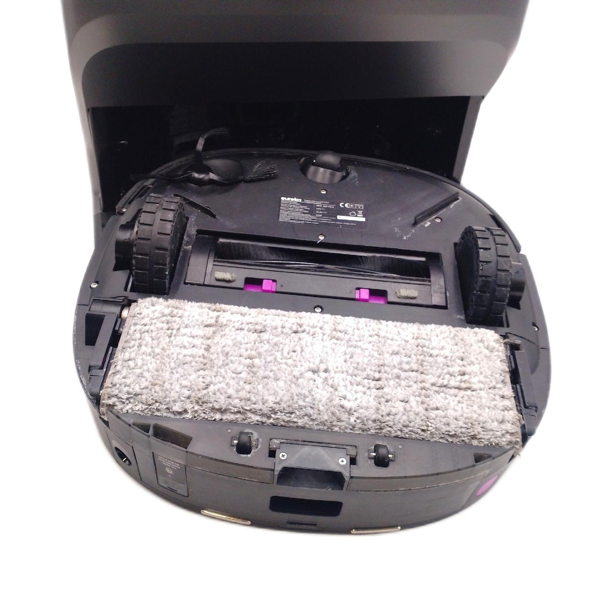EUREKA J20 DE Saug- &Wischroboter + All-in-One-Station Always Clean Mopp  KI-3D-Hindernisvermeidung  intelligente Haustierumgehung  8000Pa  Auto Teppicherkennung  App- & Sprachsteuerung schwarz