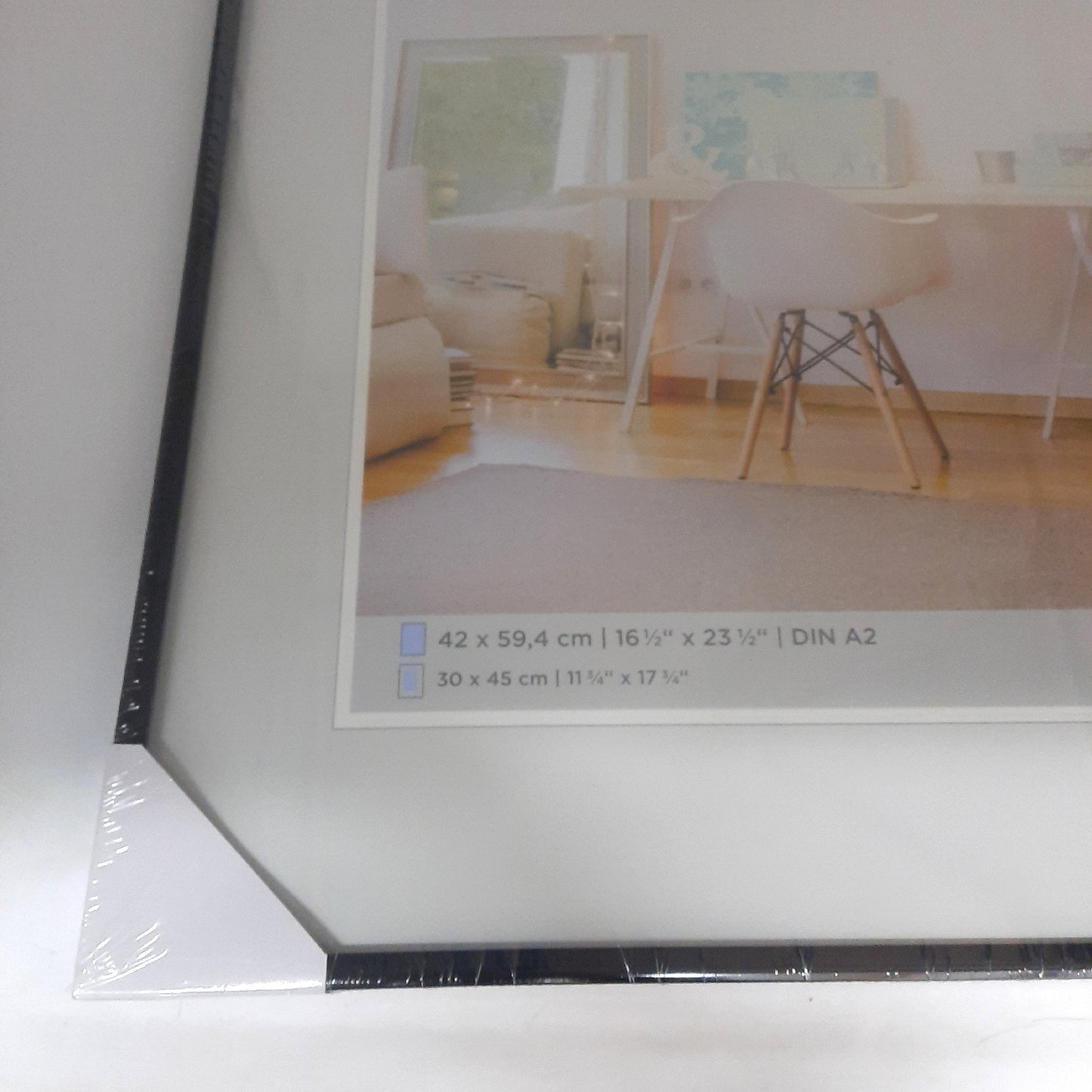 Walther Design Bilderrahmen Wohnaccessoires 40 x 40 cm Passepartout Steel Style modern elegant