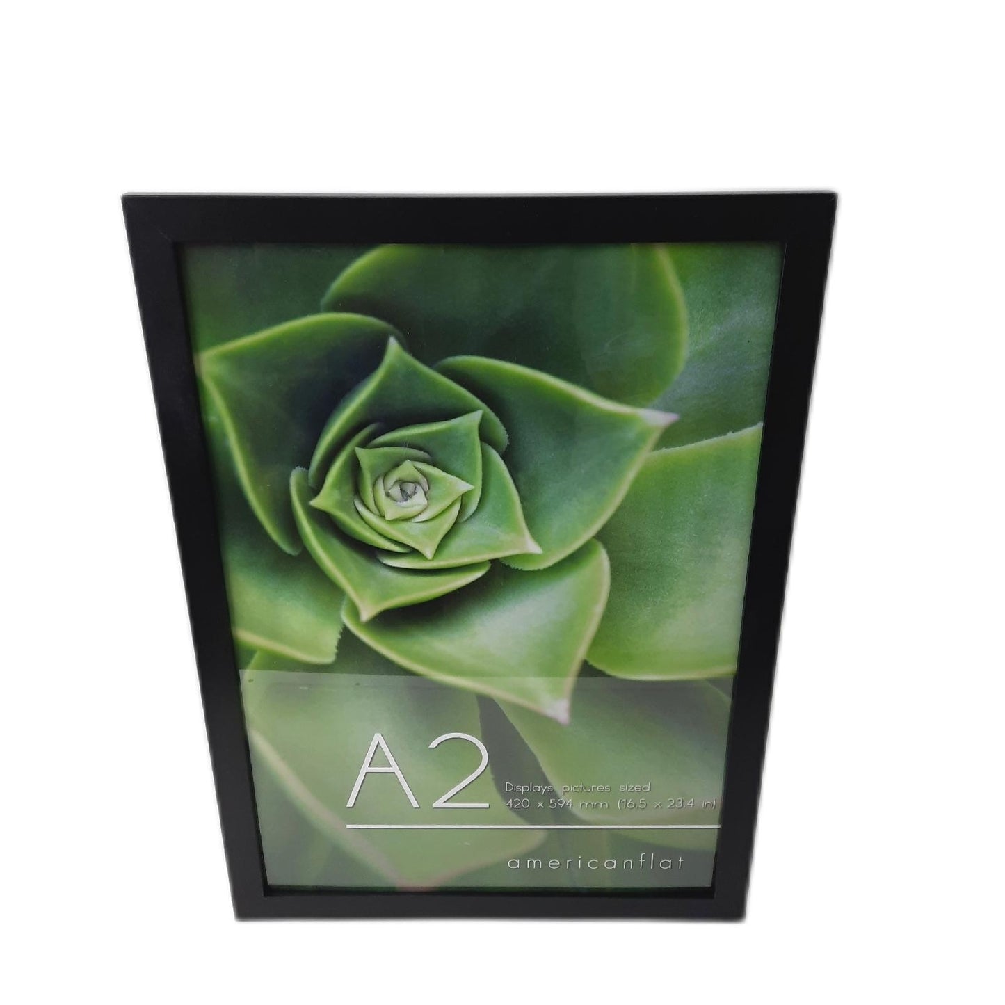 Americanflat Bilderrahmen Posterrahmen Wanddeko A2 Schwarz Kristallklar Material Verbund