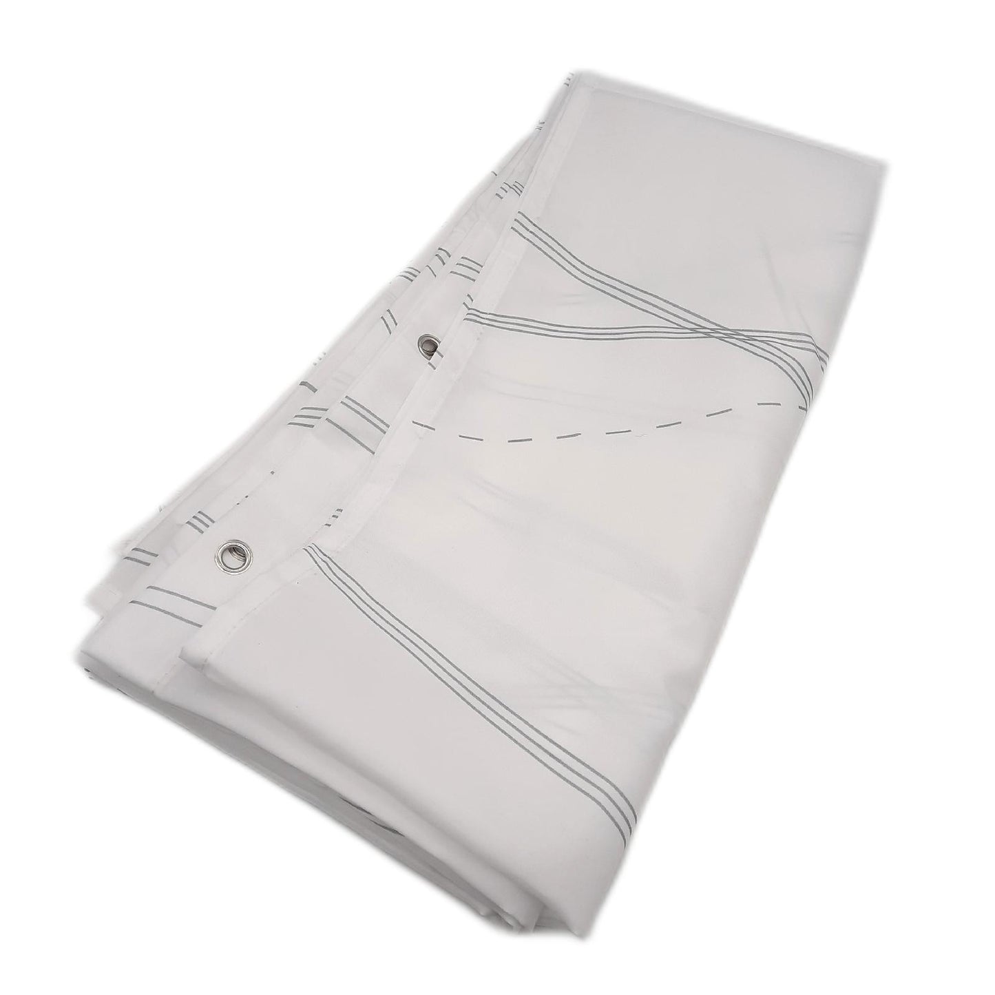 COZZSNUGE Duschvorhang Badaccessoires 183 x 183 cm Moderne Streifen Grau Weiß Gestreift Trends