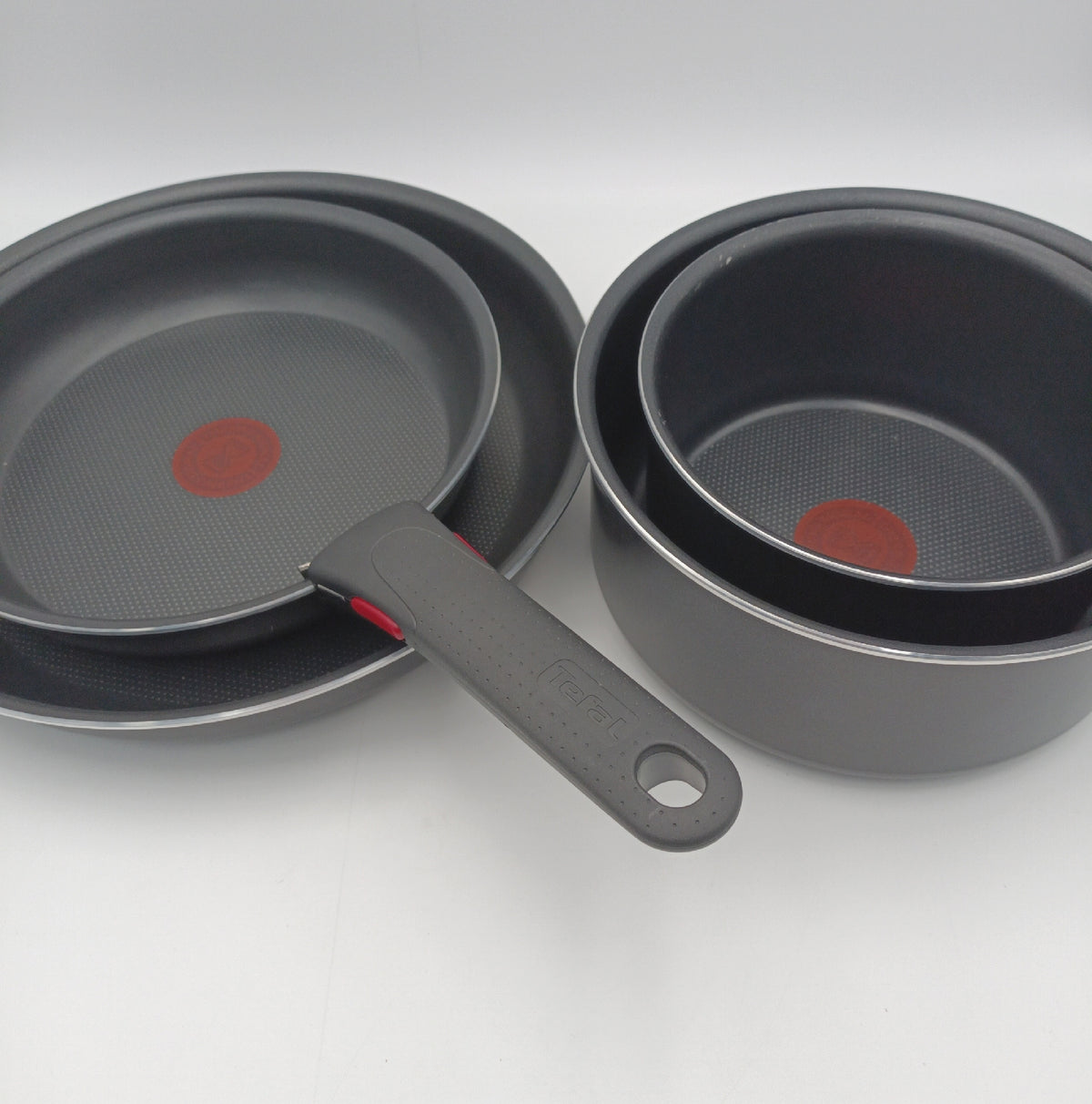 Tefal Ingenio 5 teiliges Set Pfannen 22 28 cm Töpfe 16 20 cm Abnehmbarer Griff