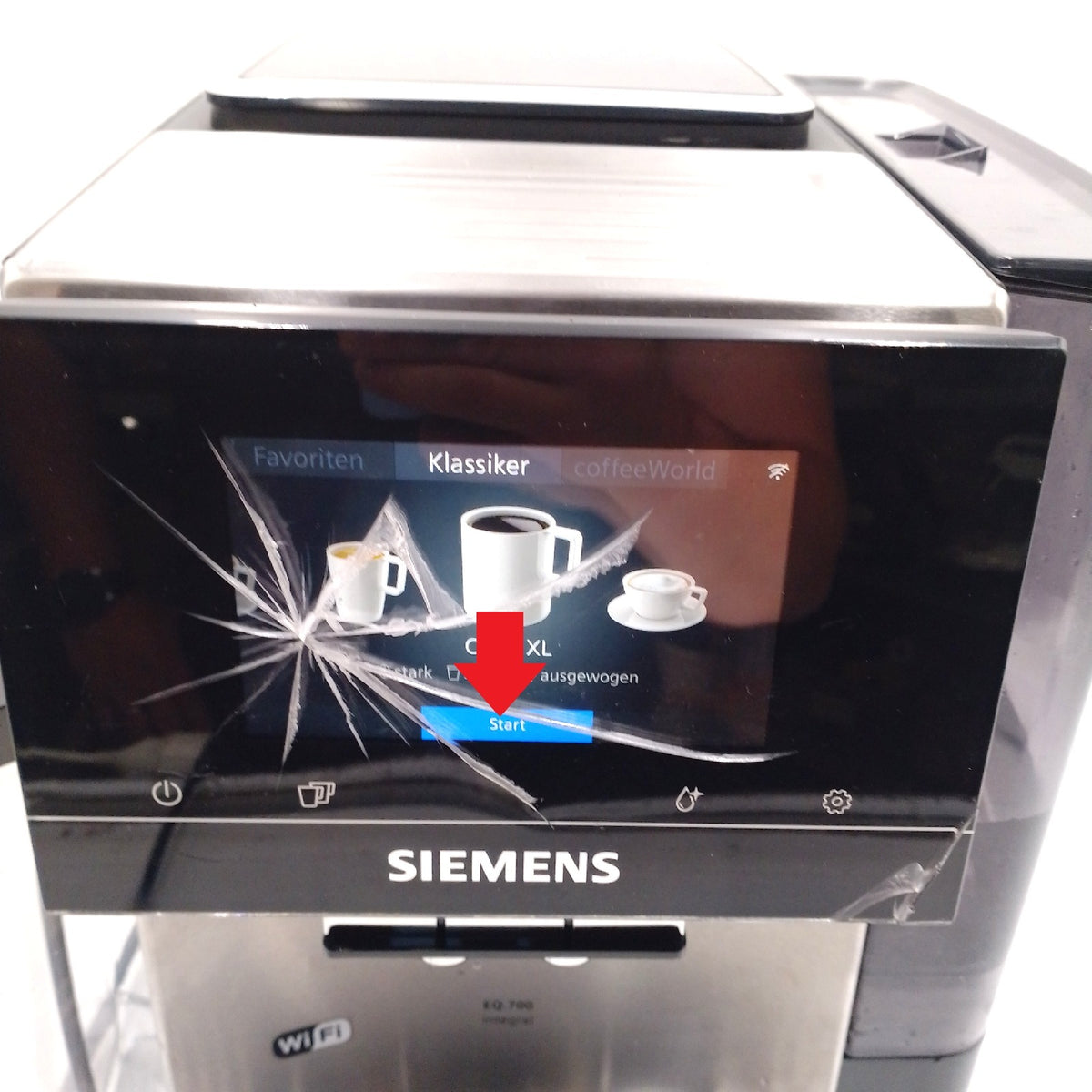 SIEMENS Kaffeevollautomat EQ 700 integral TQ707D03 App Steuerung Defekt