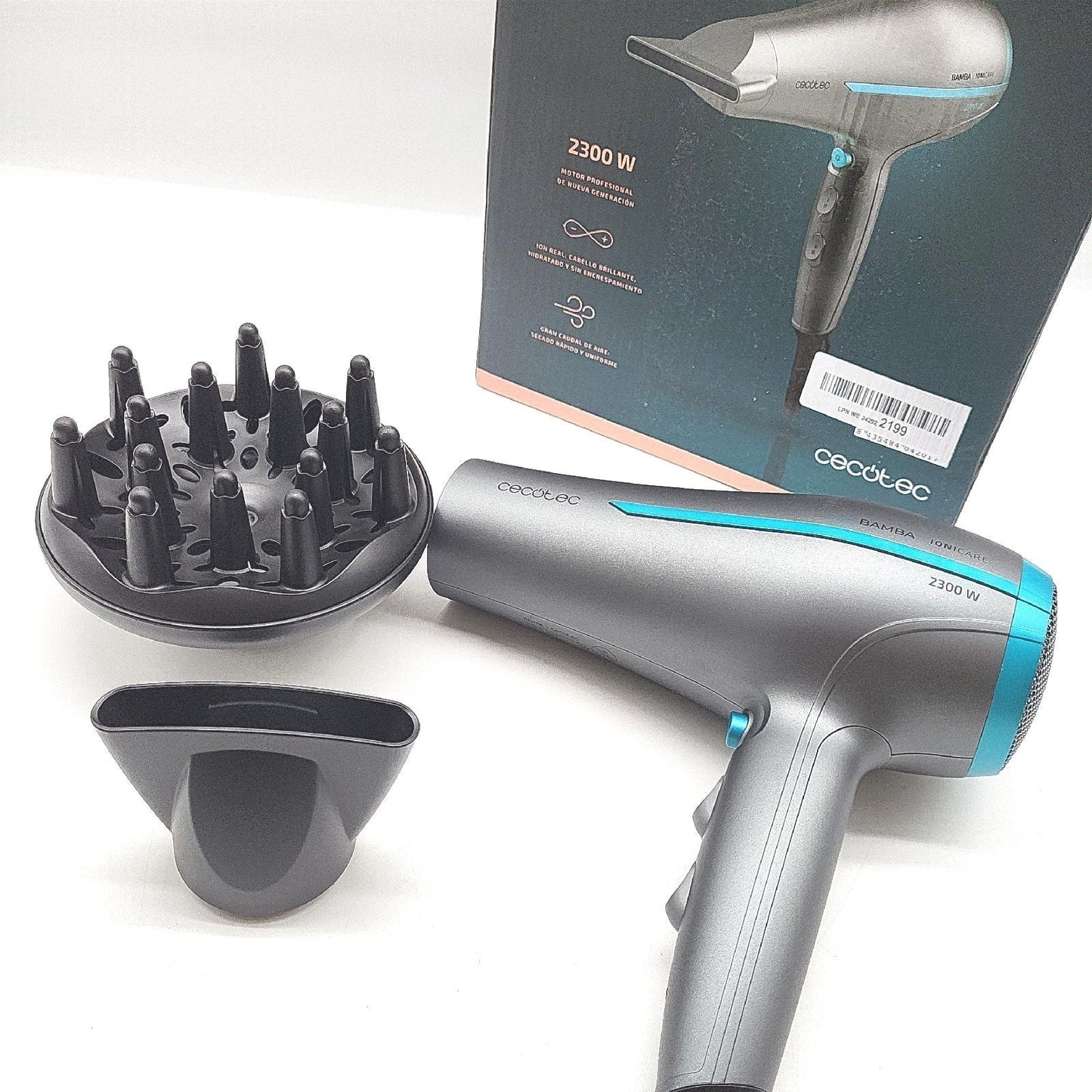 Cecotec Bamba IoniCare IoniCare 5200 Aura Black Ionic Hair Dryer. 2300W Haar Haar