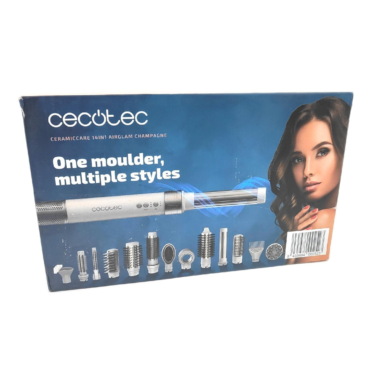 Cecotec Warmluftbürste CeramicCare 14in1 AirGlisse Champagne 1400 W Haarstyler