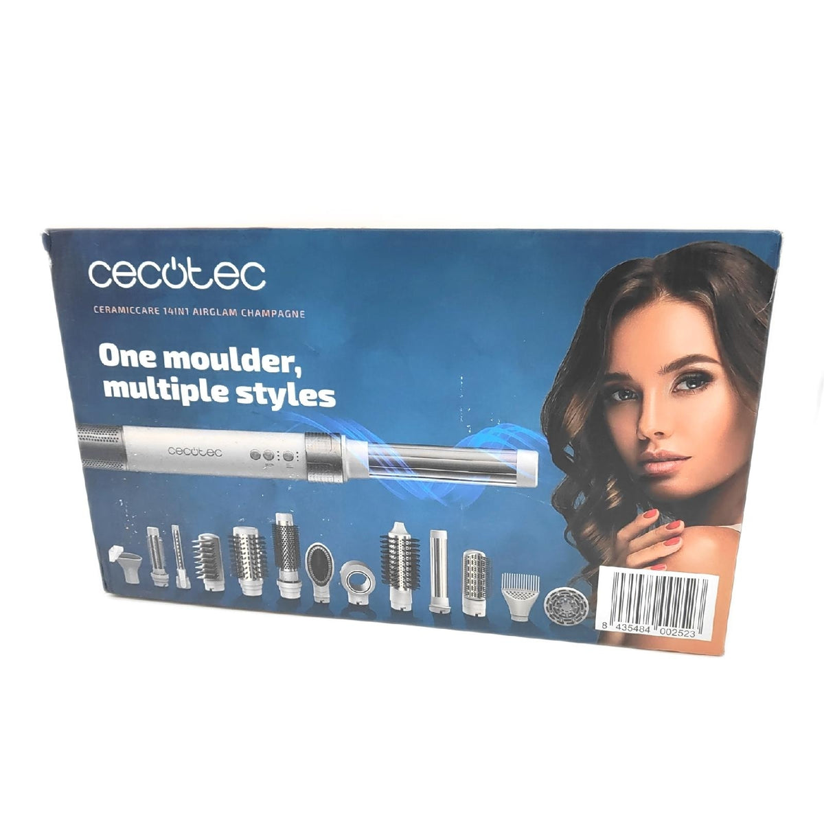 Cecotec Warmluftbürste CeramicCare 14in1 AirGlisse Champagne 1400 W Haarstyler