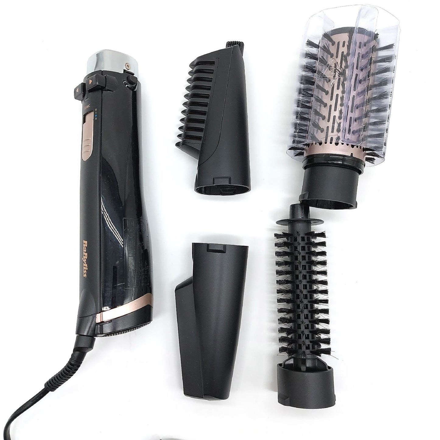 Babyliss AS200E Rotierende ionische Haarbürste mit 4 Köpfen zum Föhnen  - Defekt