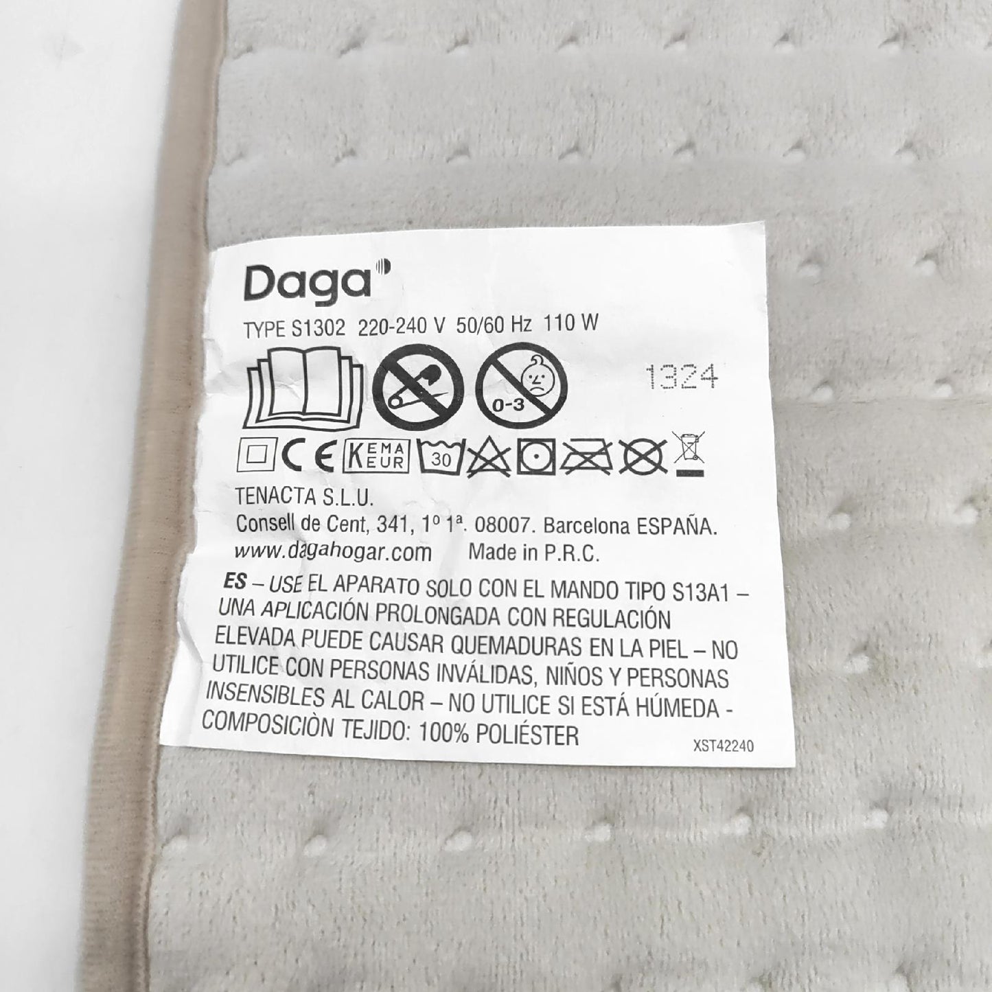 DAGA Heizdecke Haushaltsgeräte Thermal Comfort Pad XL Intellisense Technologie Komfort Wärme