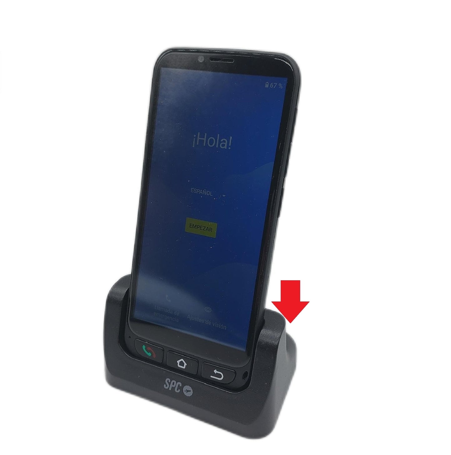 SPC Zeus 4G Pro Einfach zu bedienende Smartphone Tasche Major Icons XXL - DEFEKT