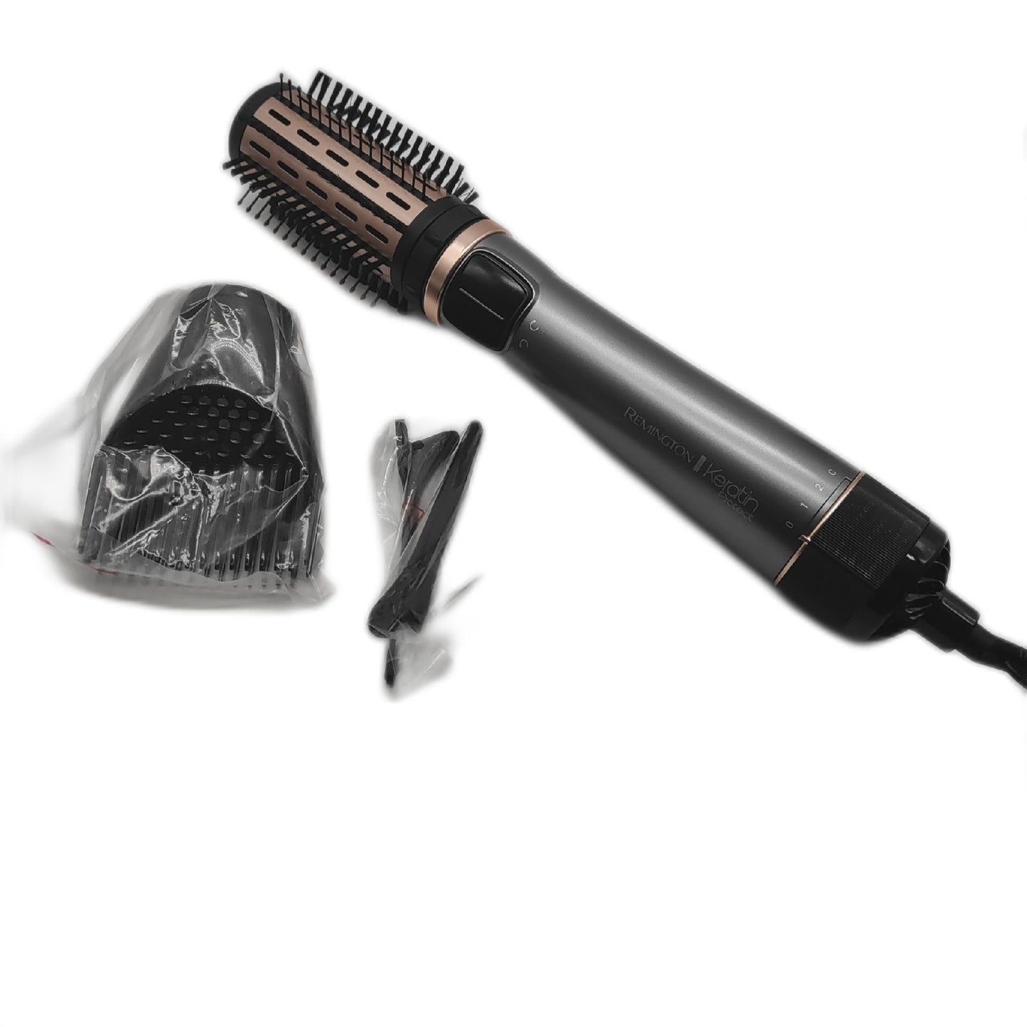 Remington Warmluftbürste rotierend Styling Beauty Protect Keratin Lieferumfang siehe Fotos