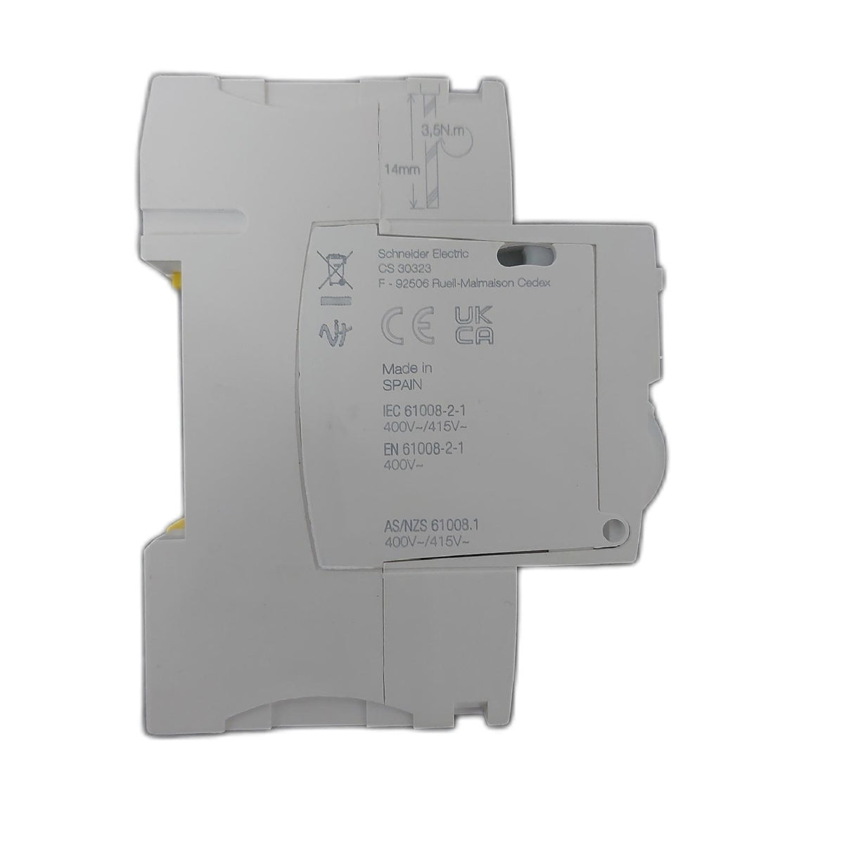 Schneider Electric A9R35440 Fehlerstromschutzschalter Teil ausgebrochen Defekt
