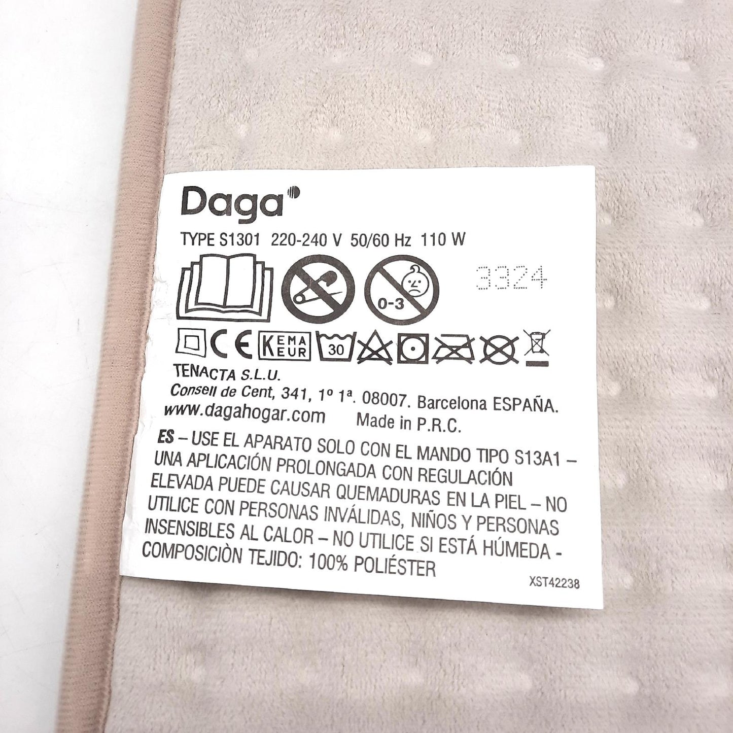 DAGA Comfort Thermal Pad Multi Technology Intellisense Soft Fabric 3
