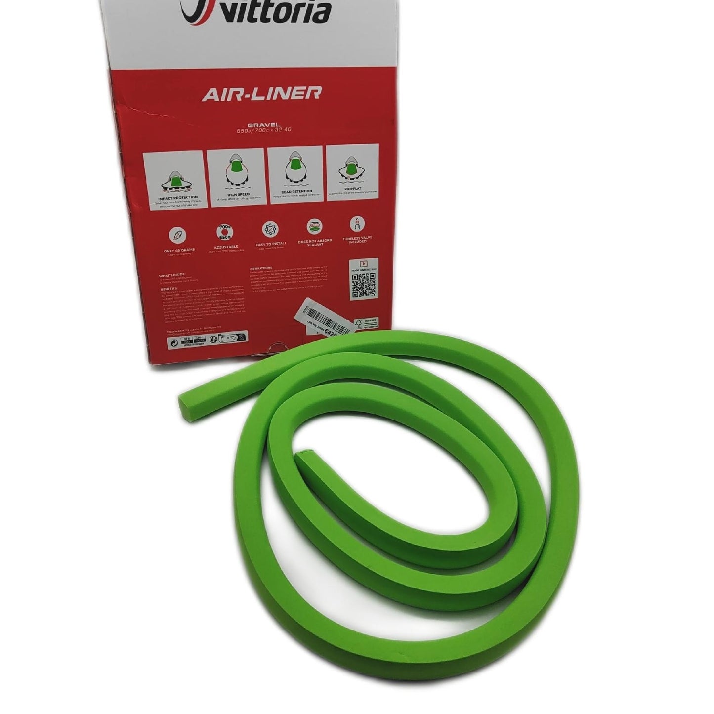 Vittoria Fahrradreifen Einsatz Fahrradteile Air Liner Unisex Grün 700 aerodynamisch langlebig