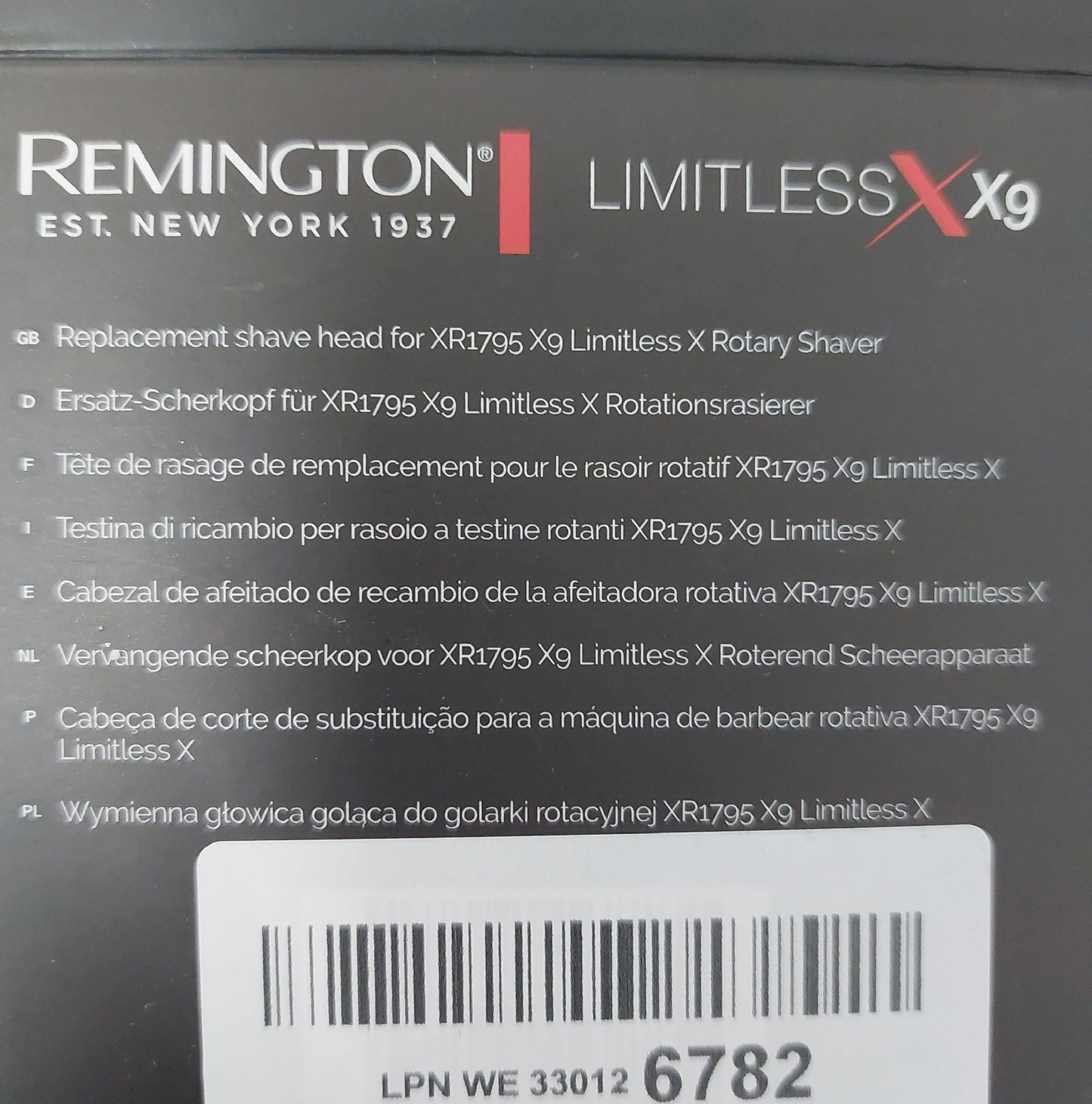 Remington Rasierkopf Ersatz Zubehör Rotationsrasierer XR1795 Herrenpflege Zubehör Qualitätsersatz