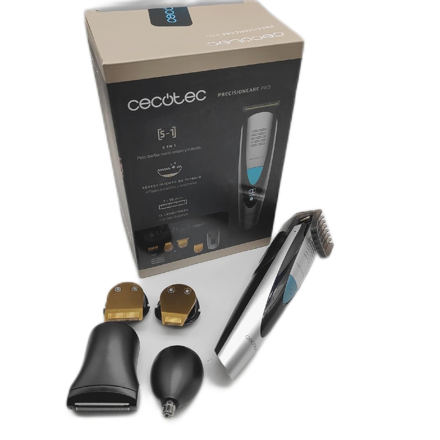 Cecotec Bamba PrecisionCare Pro 5 in 1 Multifunktions Rasierer. Lithium Akku