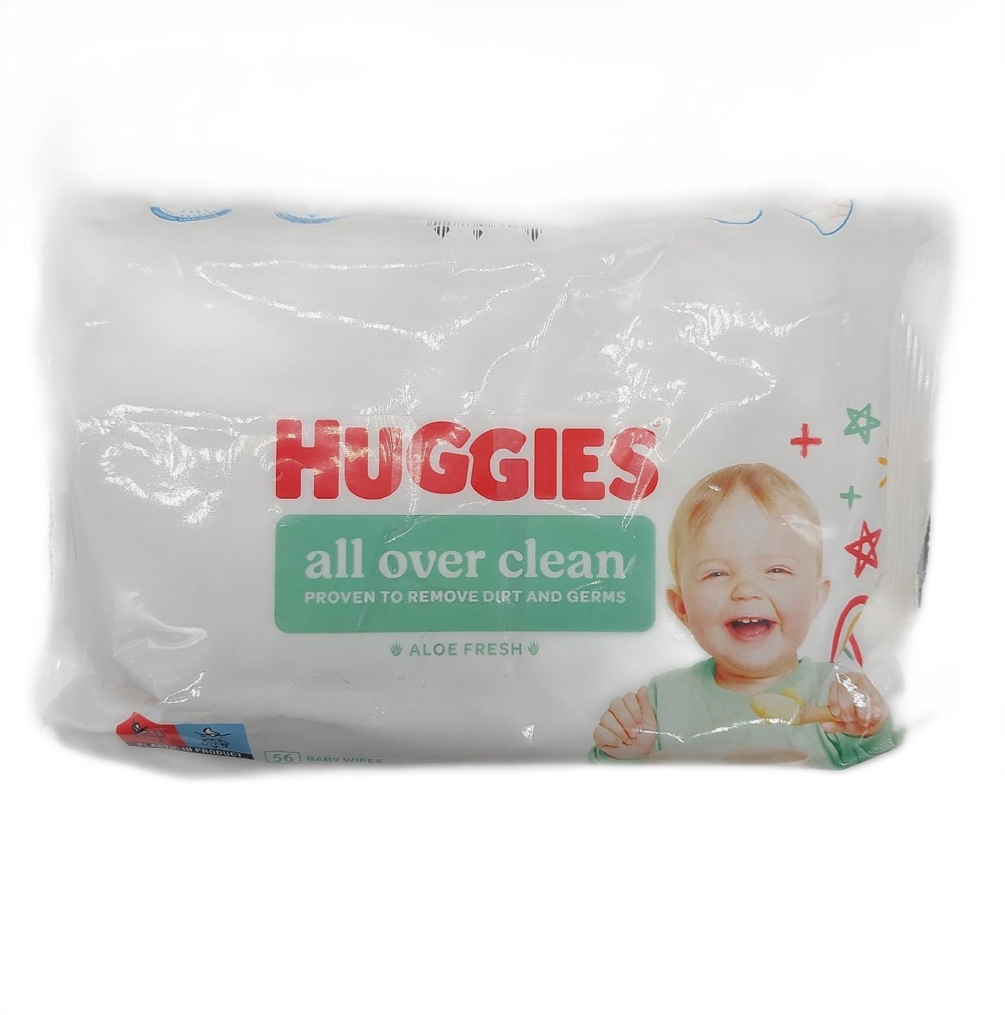 Huggies Baby-Feuchttücher All Over Clean den ganzen Körper Dezent frisch 10 x 56