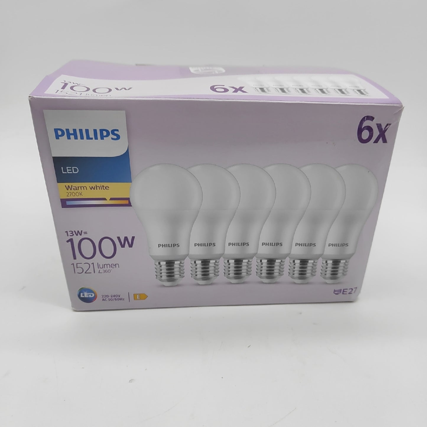 Philips LED Lampe Beleuchtung A60 13W Ersatz 100W E27 Fassung