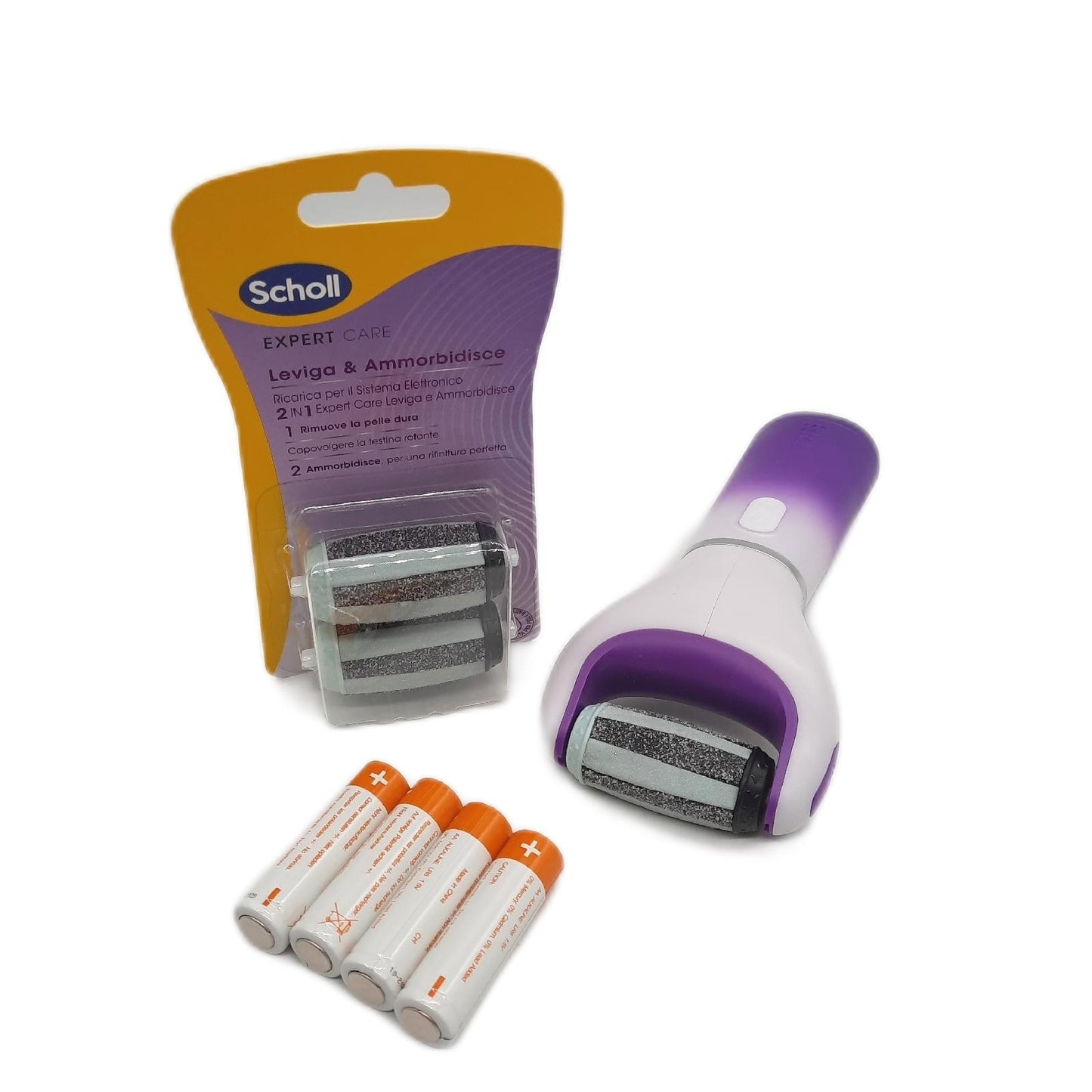 Scholl elektrische Pediküre Haar und Körperpflege 2 in 1 Glättet Erwe