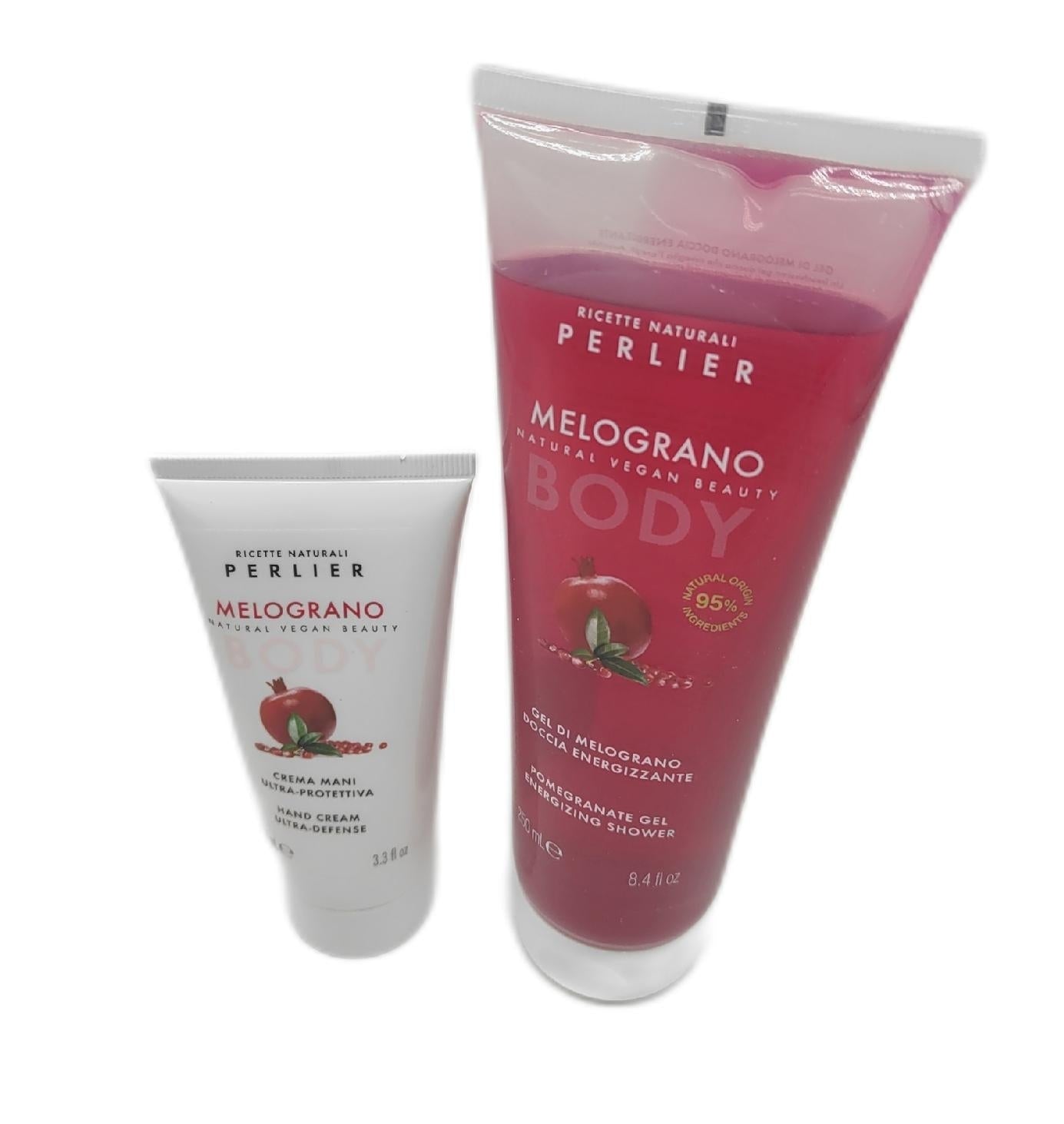 Perlier Geschenkset Körperpflege Geschenkbox Granatapfel Wellnesspflege Duschgel Handcreme