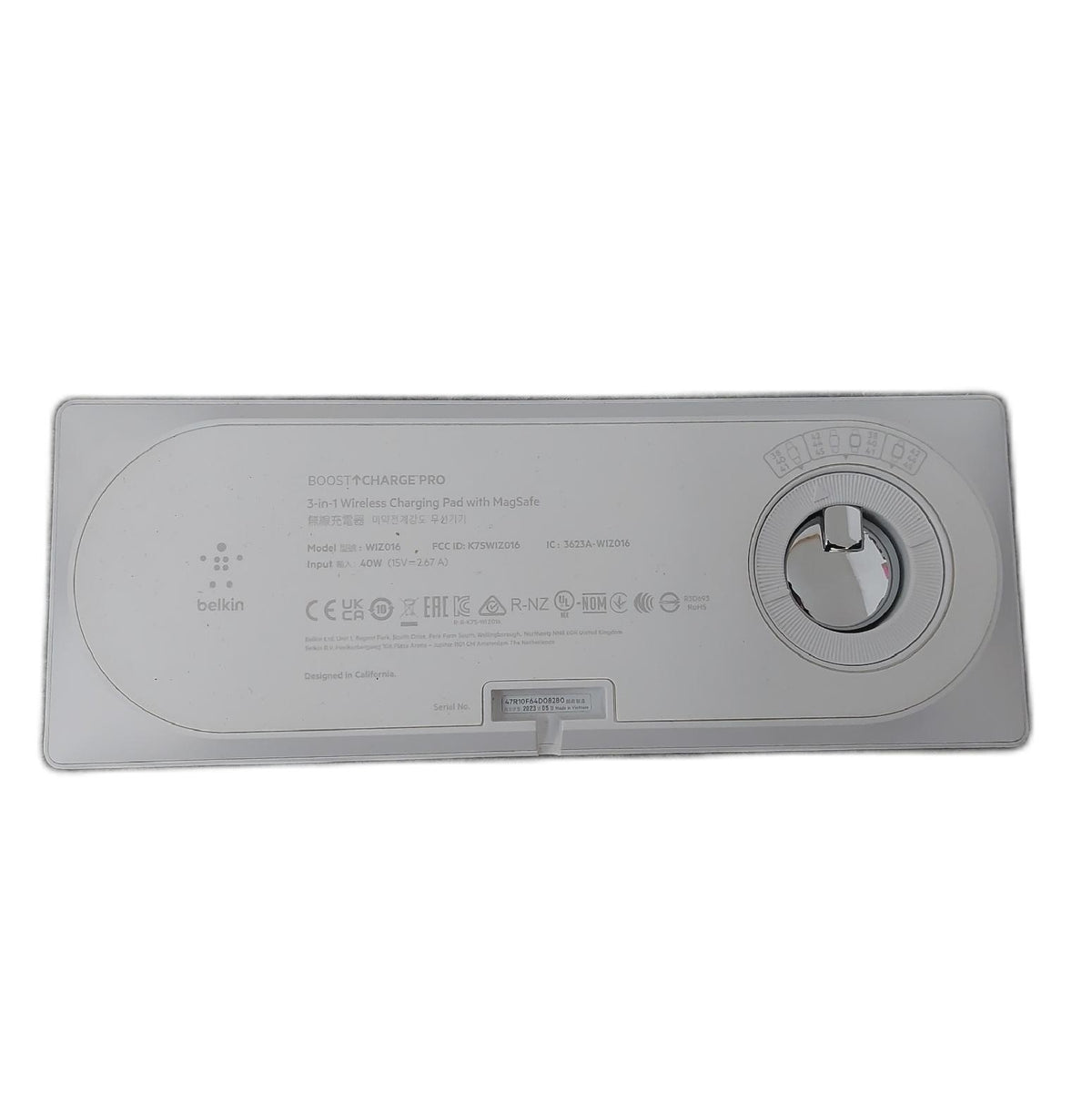 Belkin Magsafe 3 in 1 Ladegeraet MFi Watch Wireless Charge Gebrauchssp