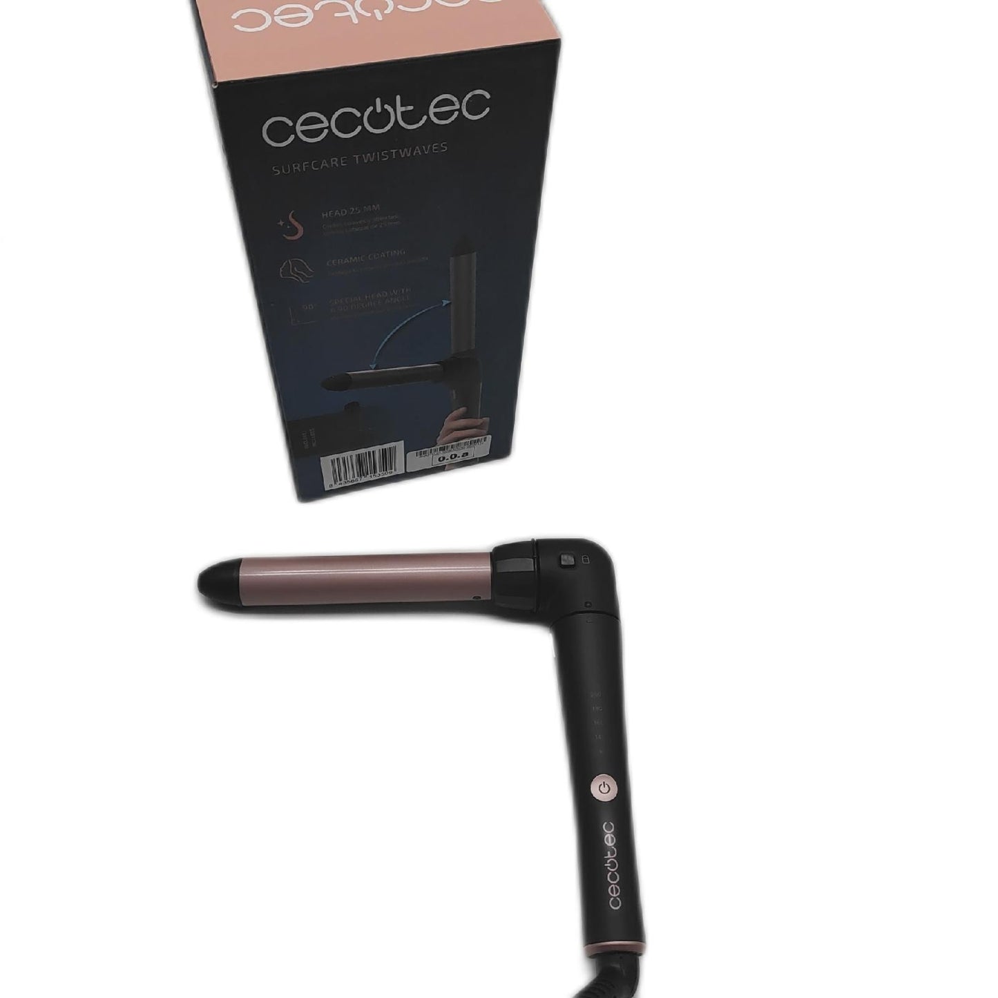Cecotec Handbetriebener Lockenstab SurfCare TwistWaves 43W Lockenwickler 25 mm