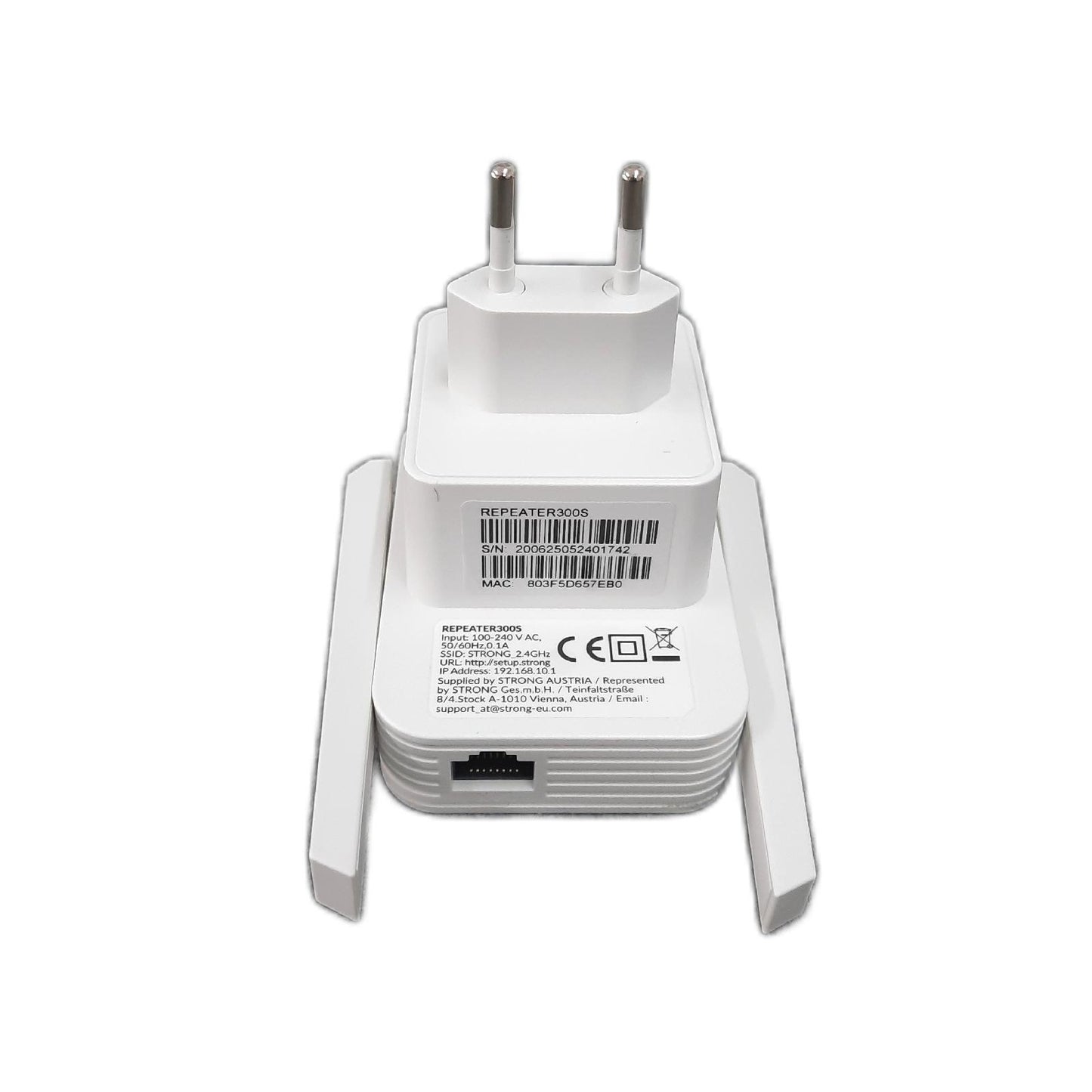 Strong WLAN Repeater Verstärker 300 Mb s Ethernet Anschluss 100 Mb s Hotspot Erweiter