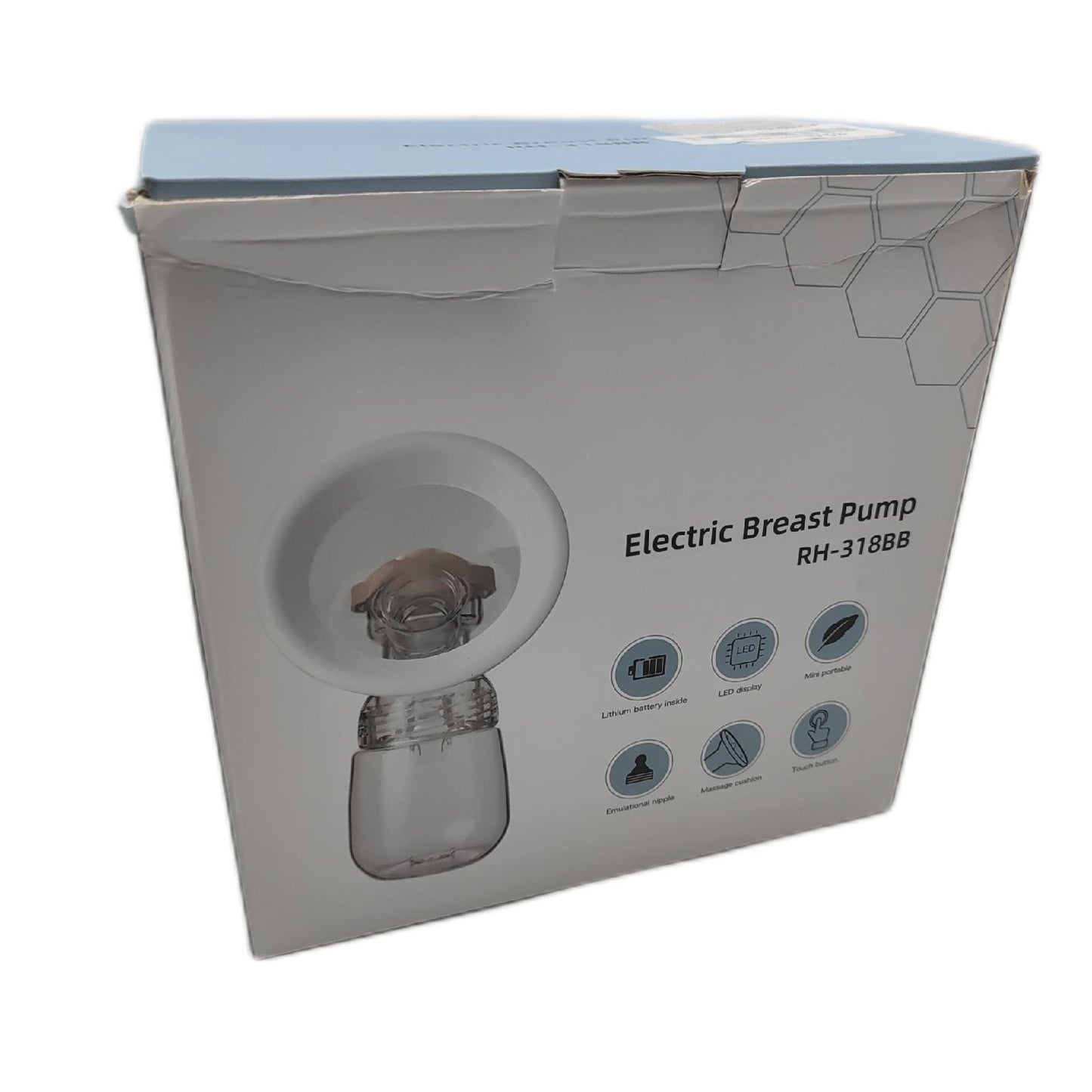 Bizcasa Milchpumpe Babyausstattung Elektrische Milchpumpe 4 Modi 9 Saugstärken LED Anzeige sanft effizient