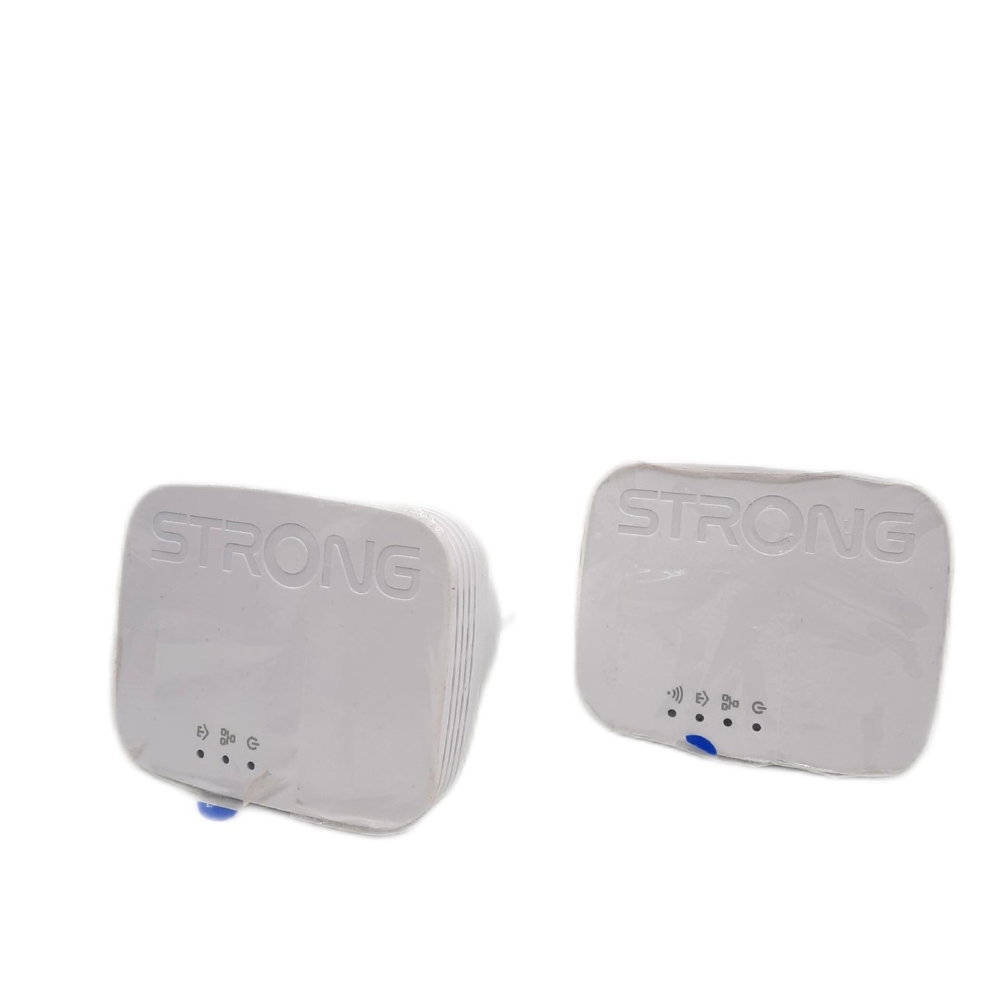 Strong Mini K Powerline Doppel Steckdose Elektronik Powerline 600 Mbps für Netzwerk