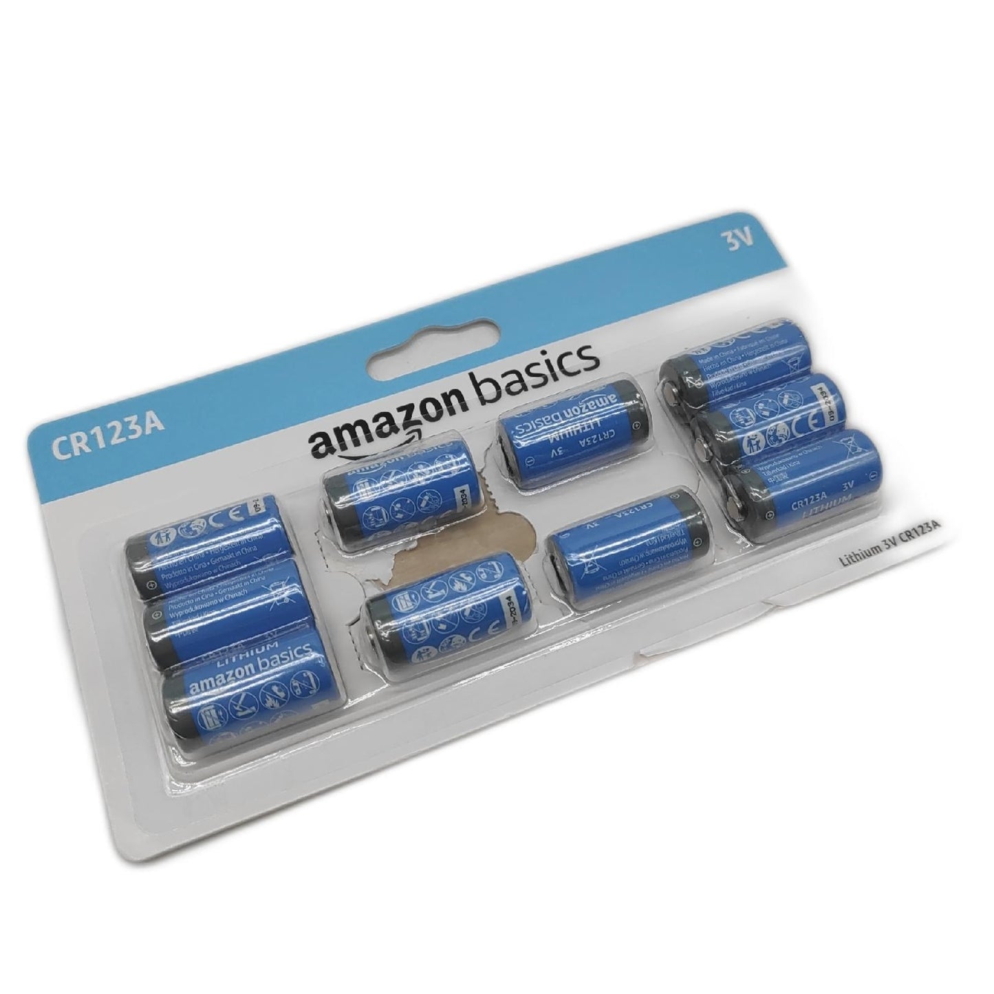 Amazon Basics Lithium Batterien CR123A 3V Batterien 10 Stück Lang anhaltend