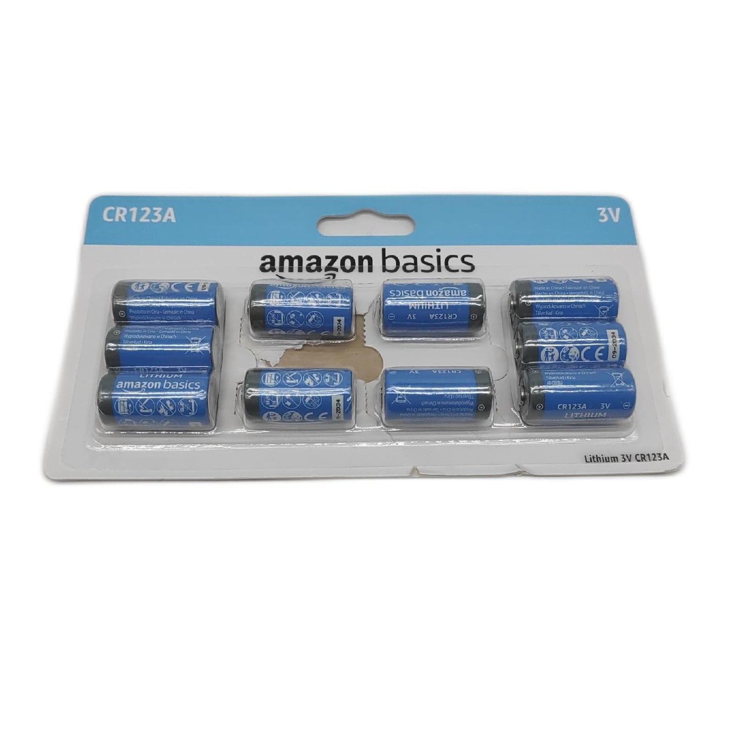 Amazon Basics Lithium Batterien CR123A 3V Batterien 10 Stück Lang anhaltend