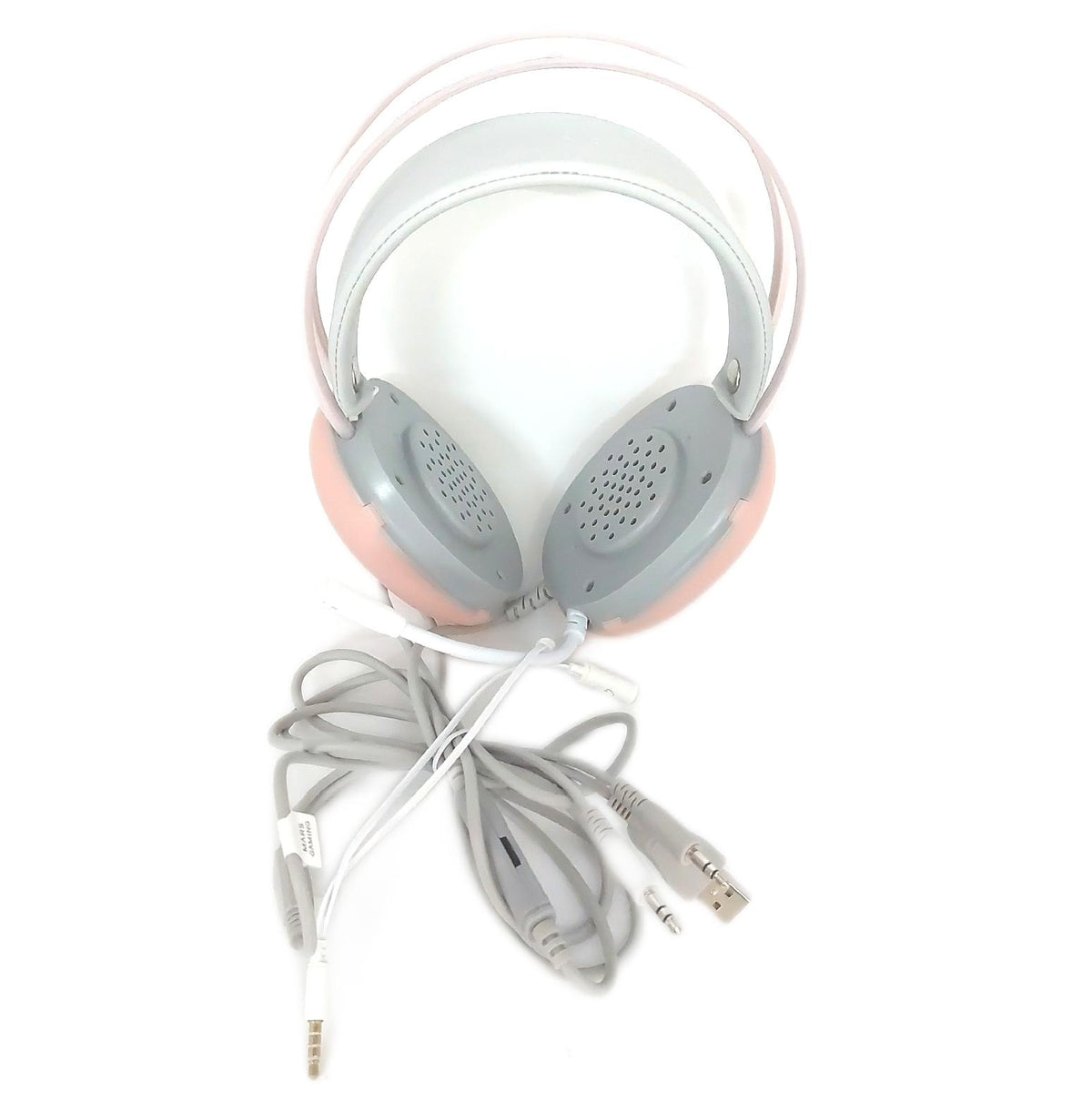 MARSGAMING Auriculares MH GLOW Headset Pink ohne Ohrpolster