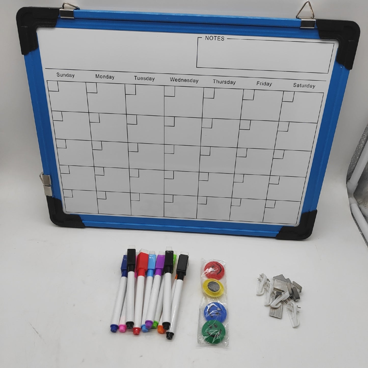 FINEW Whiteboard Tafel Bürobedarf 40 x 30 cm Doppelseitig Magnetisch Schreibtafel für Büro Schule Zuhause