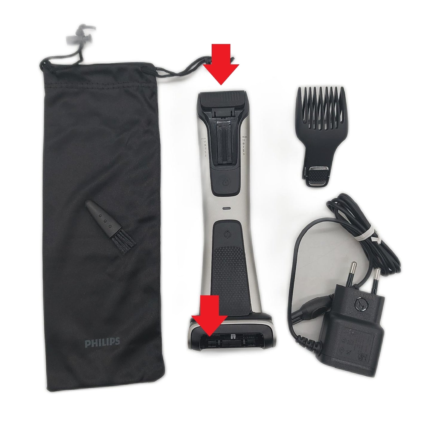 Philips BG7025 15 Bodygroom Series 7000 integrierter Kamm K
