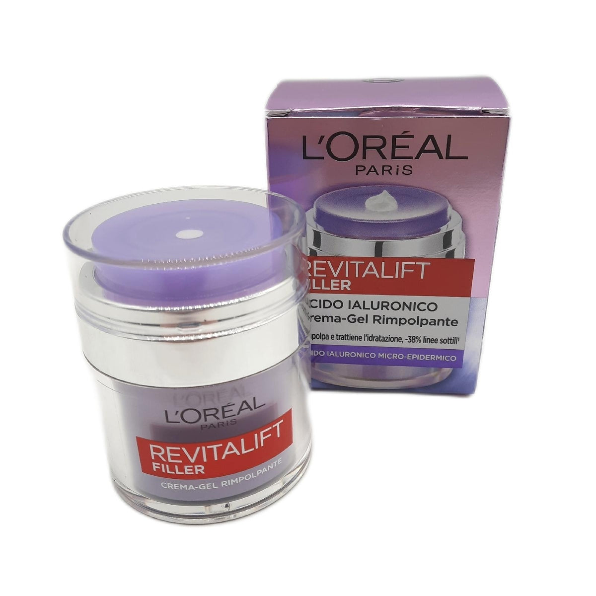 L'Oréal Paris Revitalift Filler, Mikro-Epidermale Hyaluronsäure, für eine längere Feuchtigkeitsspendende Haut, 50 ml