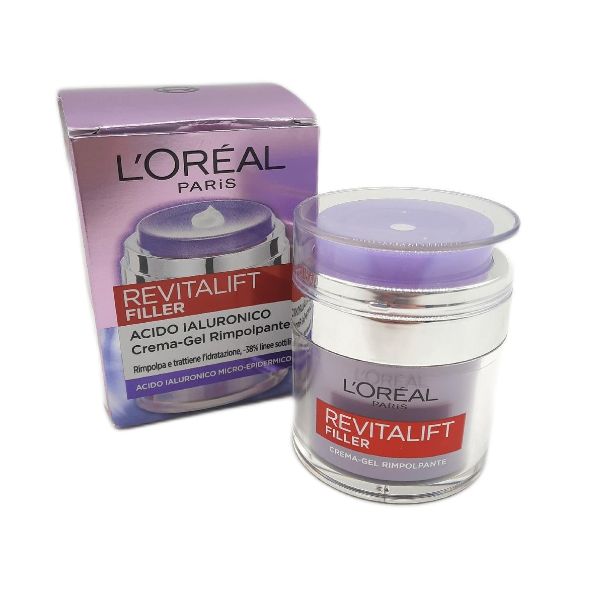 L'Oréal Paris Revitalift Filler, Mikro-Epidermale Hyaluronsäure, für eine längere Feuchtigkeitsspendende Haut, 50 ml