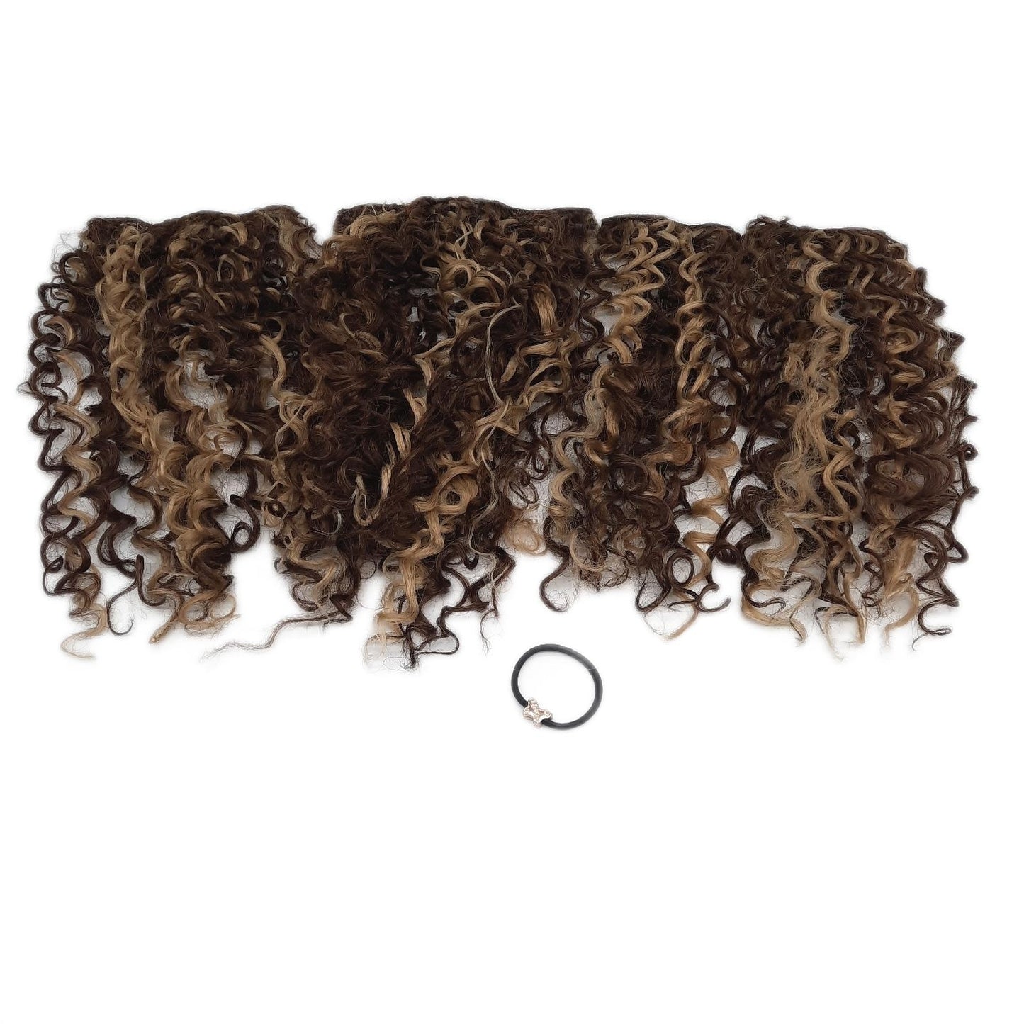 FLUFYMOOZ 4er-Pack Clip-in-Haarverlängerungen aus 100 % reinem Seidenproteinhaar