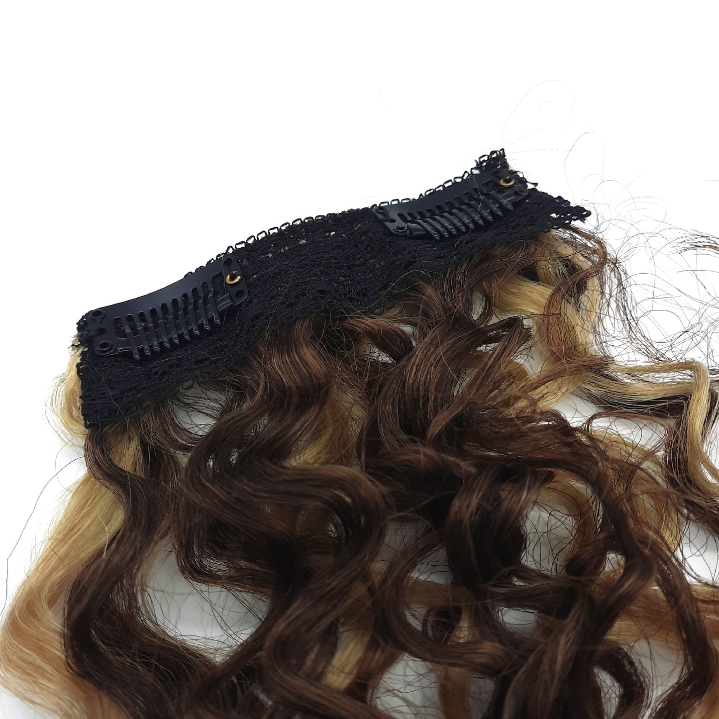 FLUFYMOOZ 4er-Pack Clip-in-Haarverlängerungen aus 100 % reinem Seidenproteinhaar