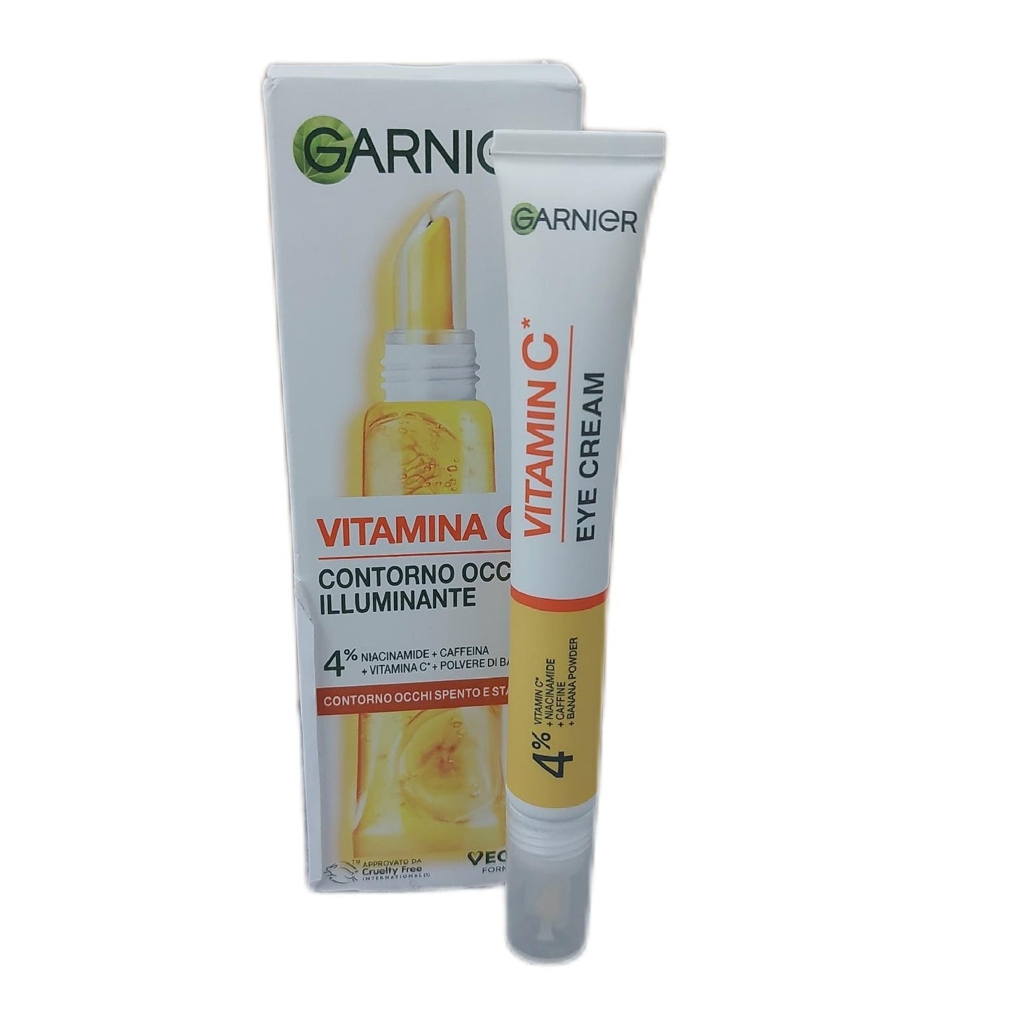 Garnier Serum Vitamin C Augenkontur angereichert Vitamin C Niacinamid Koffein