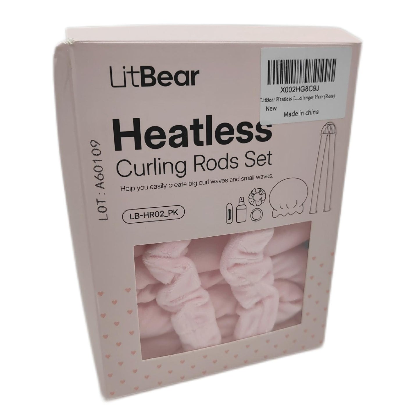 LitBear Lockenstäbe Haarstyling Zubehör Lockenwickler 2 Größen für die Nacht