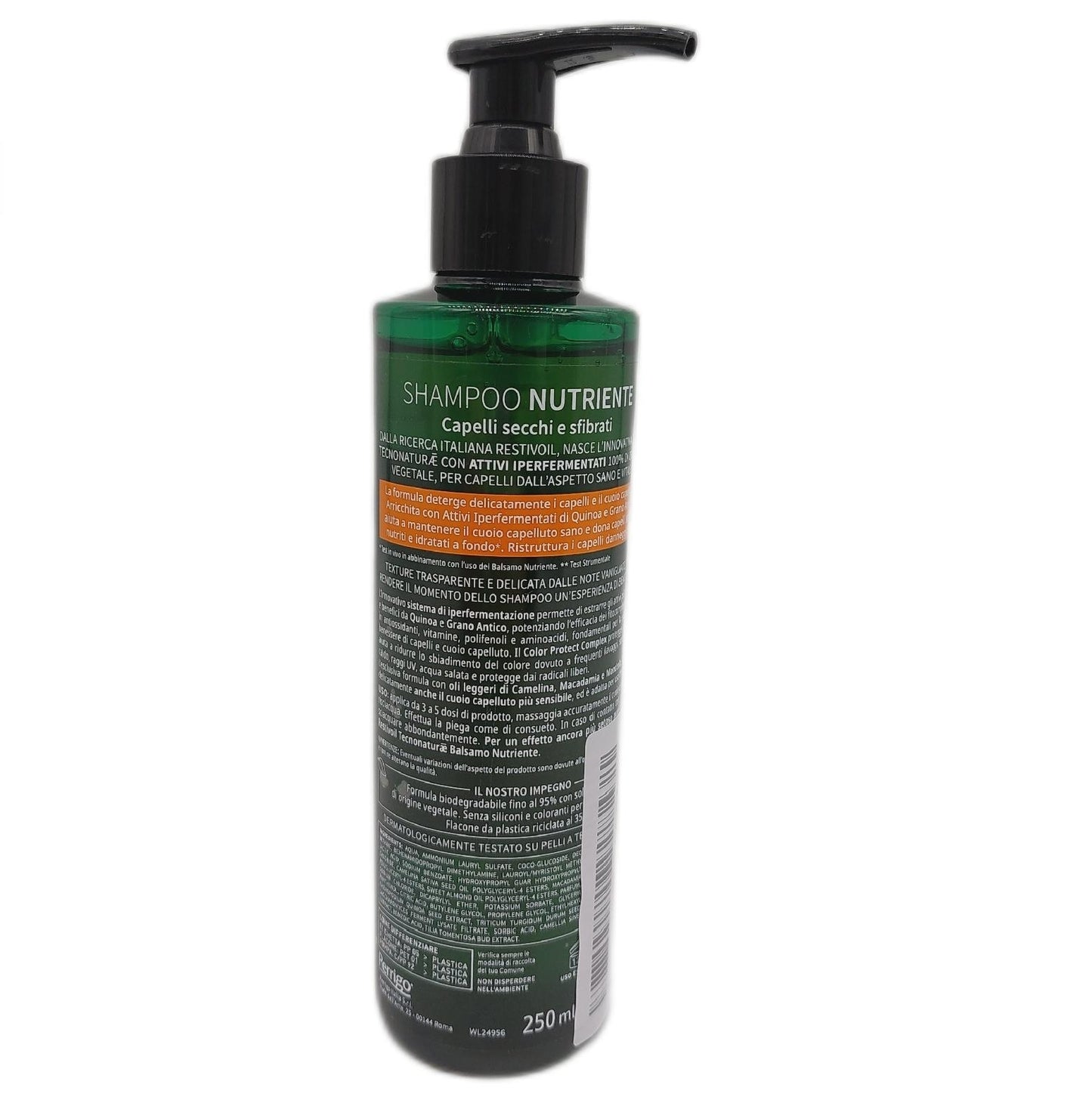 RestivOil Tecnonaturae Nährendes Shampoo für trockenes und geschädigtes Haar Cerealien Körper