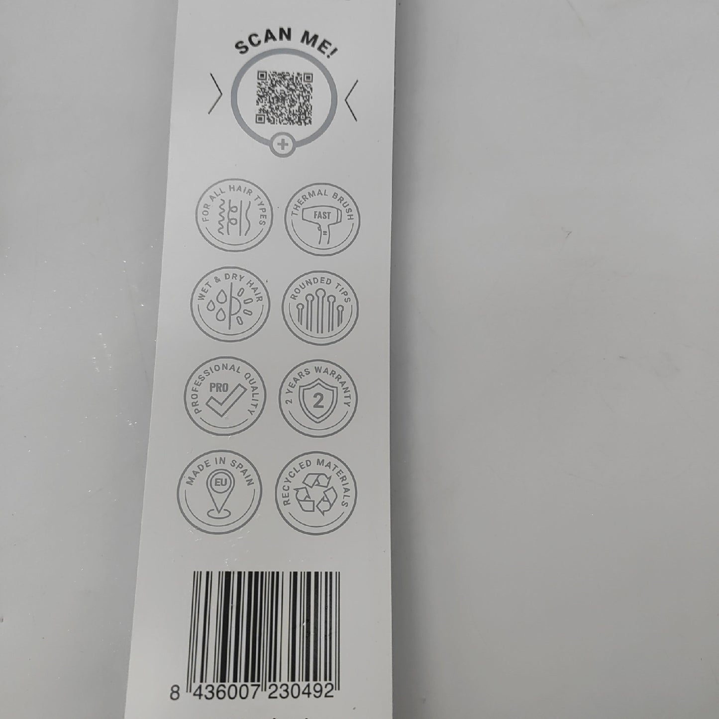 Termix thermische Flachhaarbürste. Professionelle Flachbürste zum Entwirren die