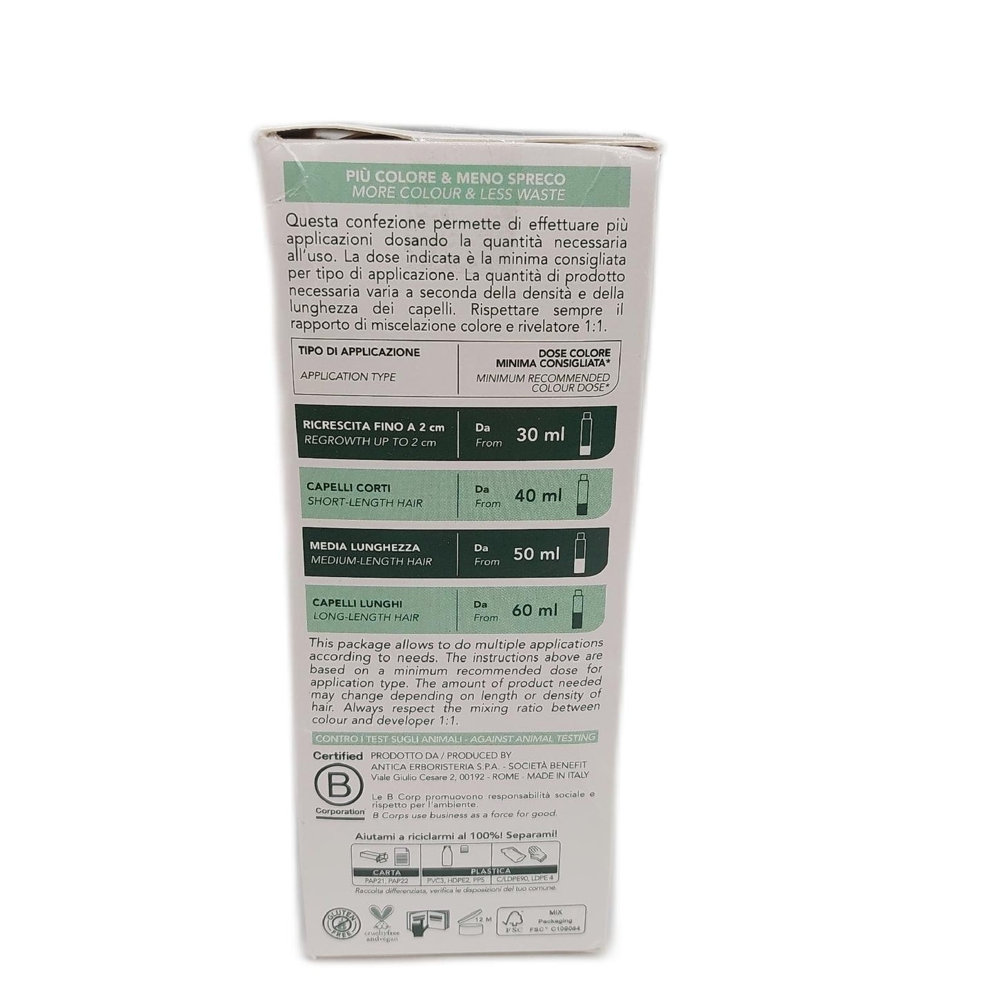 Herbatint Haarfarbe Haarpflege 2N Braun Ammoniakfrei Sanfte Anwendung für Haare